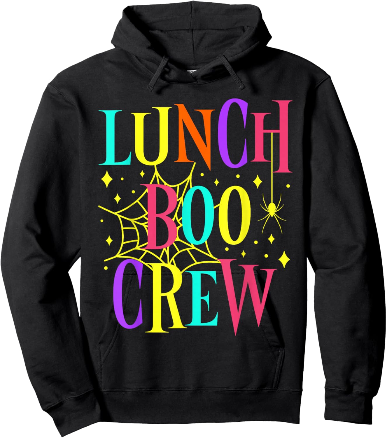 Lunch Lady Boo Crew Cafeteria Halloween Costume Matching Hoodie - Hoodie | Black