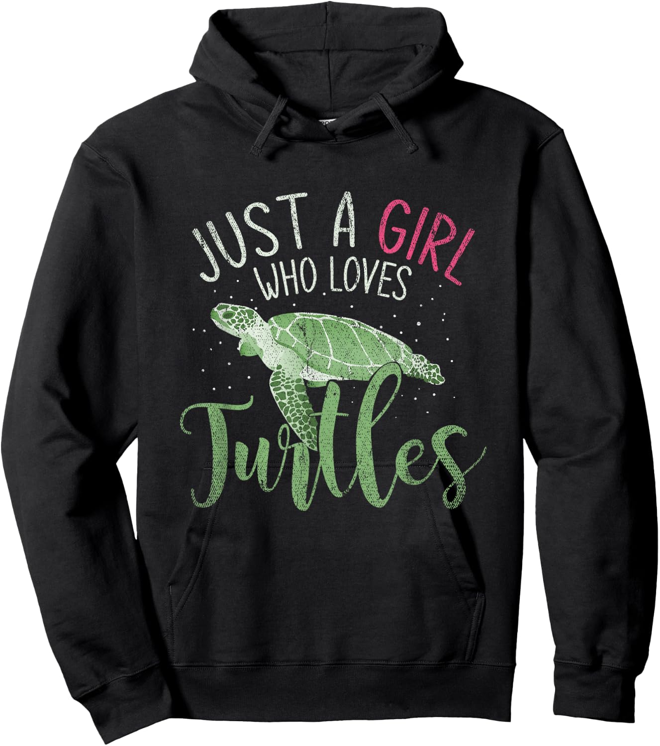 Sea Turtle Ocean Animal Women Girls Kids Gift Turtle Hoodie - Hoodie | Black
