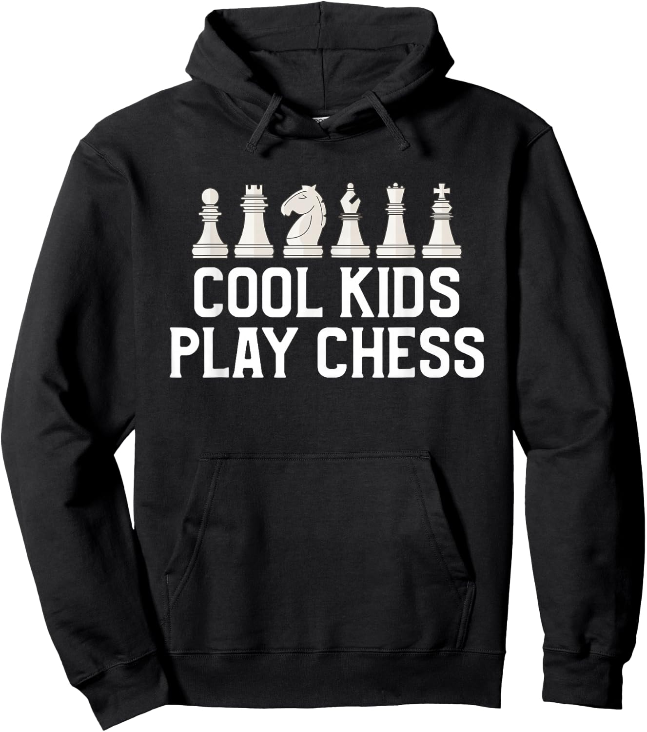 Cool Kids Play Chess Hoodie - Hoodie | Black