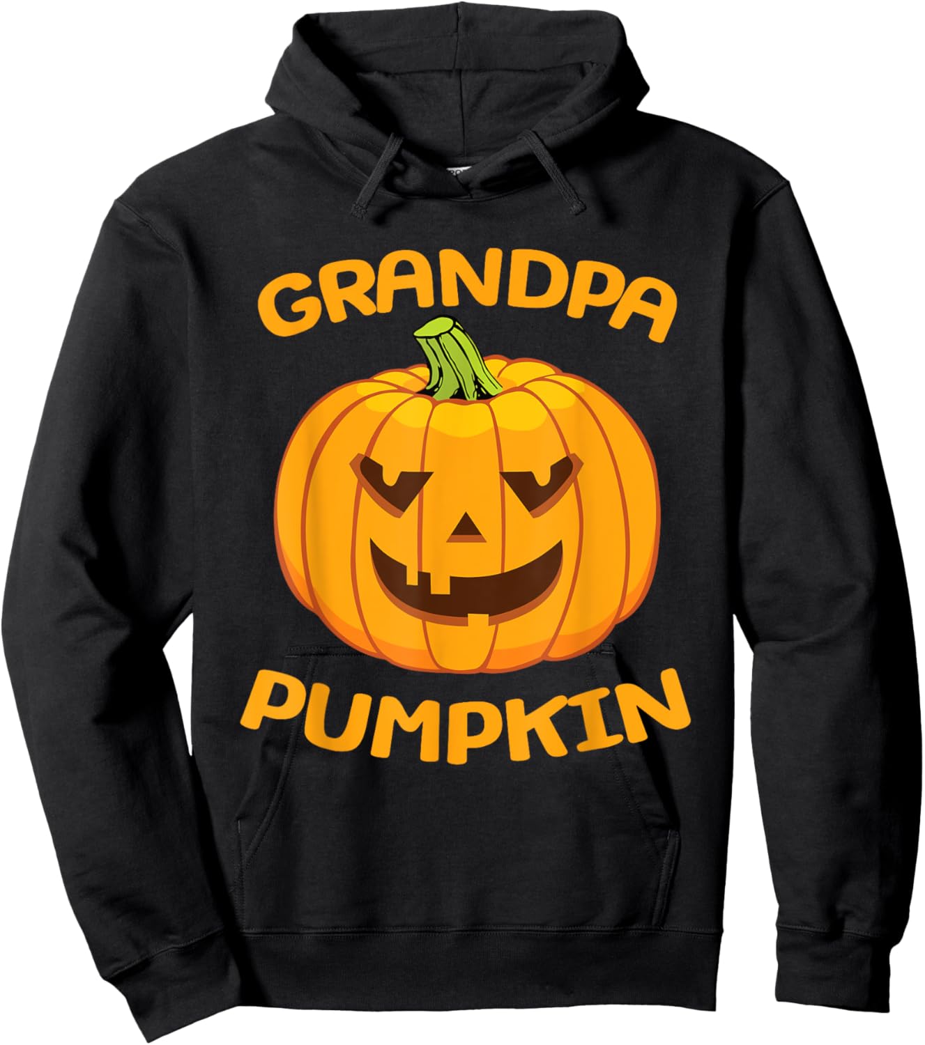 Grandpa Pumpkin Halloween Costume Hoodie - Hoodie | Black