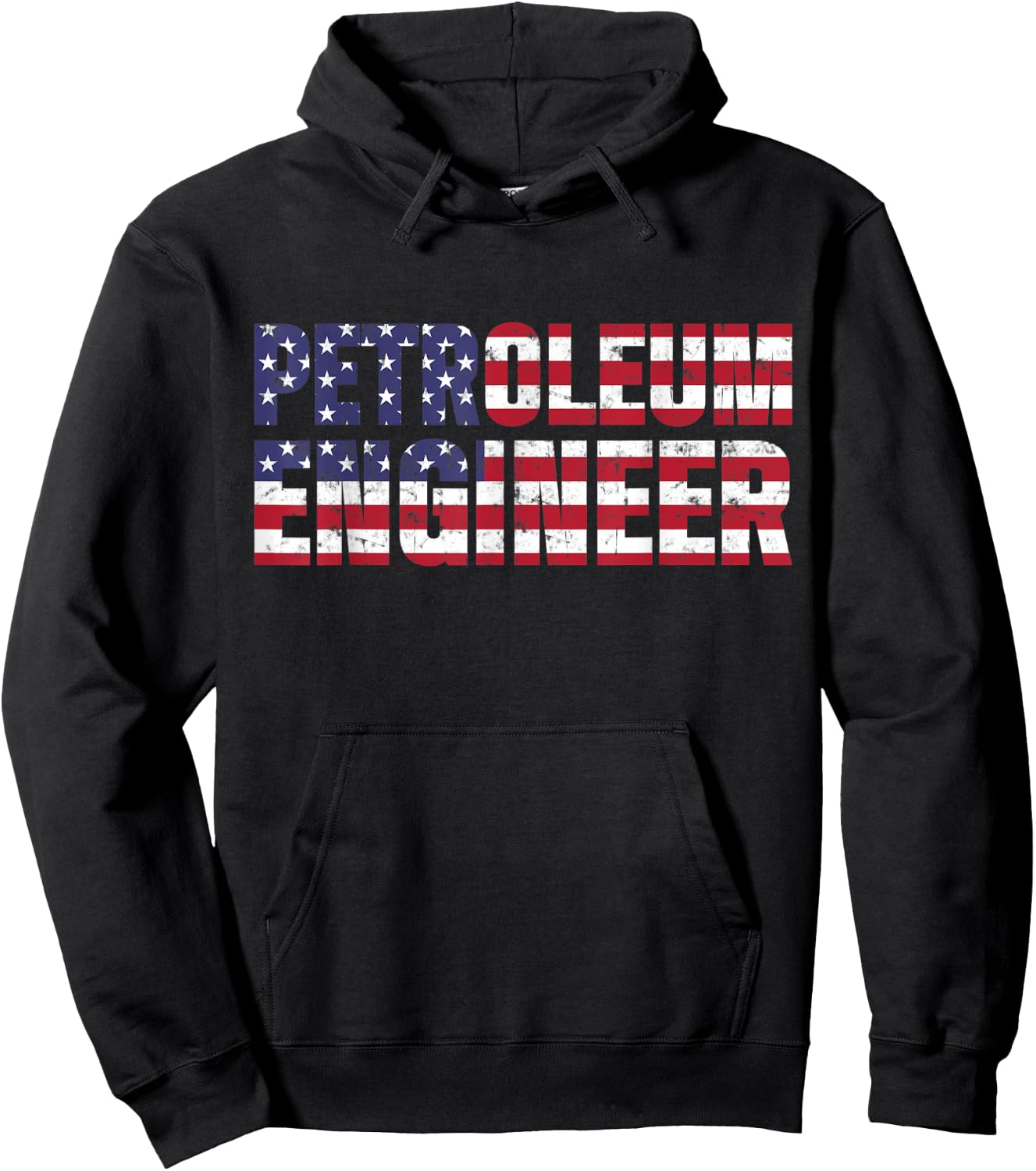 Petroleum Engineer American Oil Rig Gas Oilfield Hoodie - Hoodie | Black
