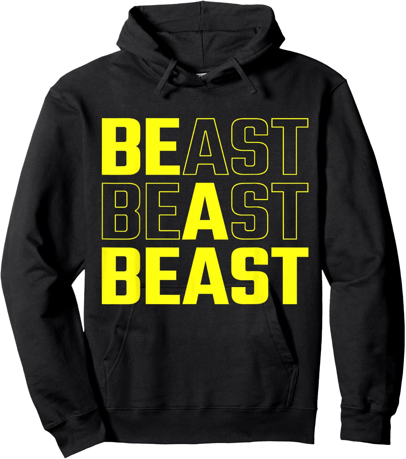 Be a Beast Funny Gym Workout Small Hoodie - Hoodie | Black