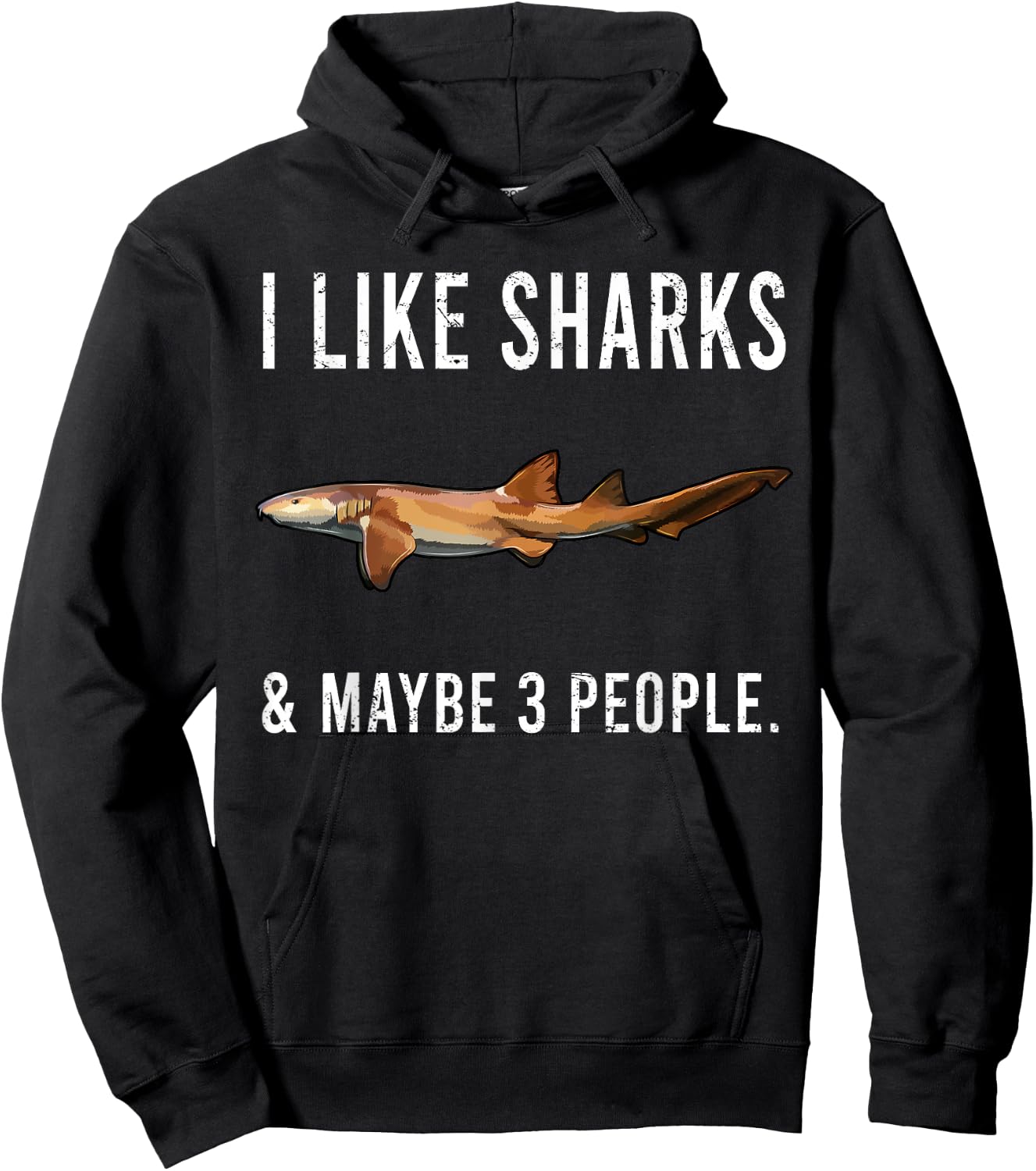 Funny I Like Nurse Shark And Maybe 3 People Hoodie - Hoodie | Black