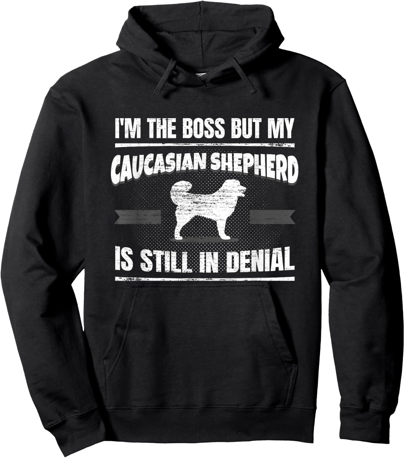 Caucasian Shepherd Dog Men Women Hoodie - Hoodie | Black