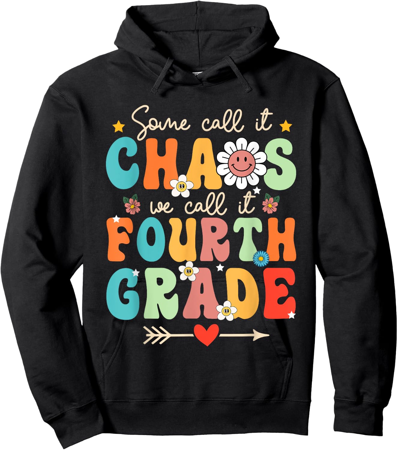 Some Call It Chao We Call It Fourth Grade 4th Grade Teacher Hoodie - Hoodie | Black