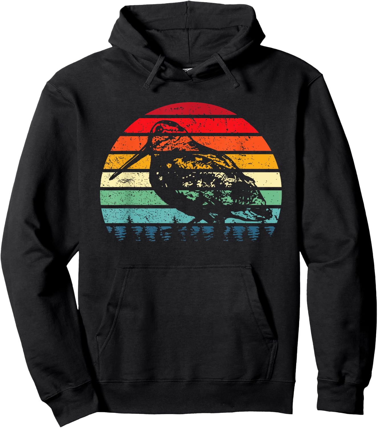 Retro Woodcock Hunter Timberdoodle Bogsucker Hokumpoke Gifts Hoodie - Hoodie | Black