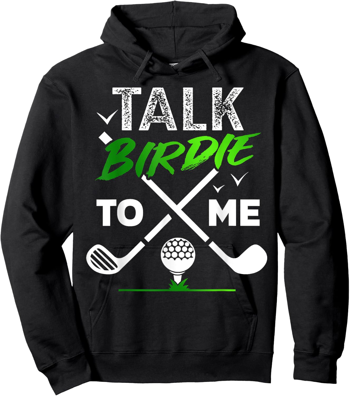Talk Birdie To Me Cool Golf Inspired design Hoodie - Hoodie | Black