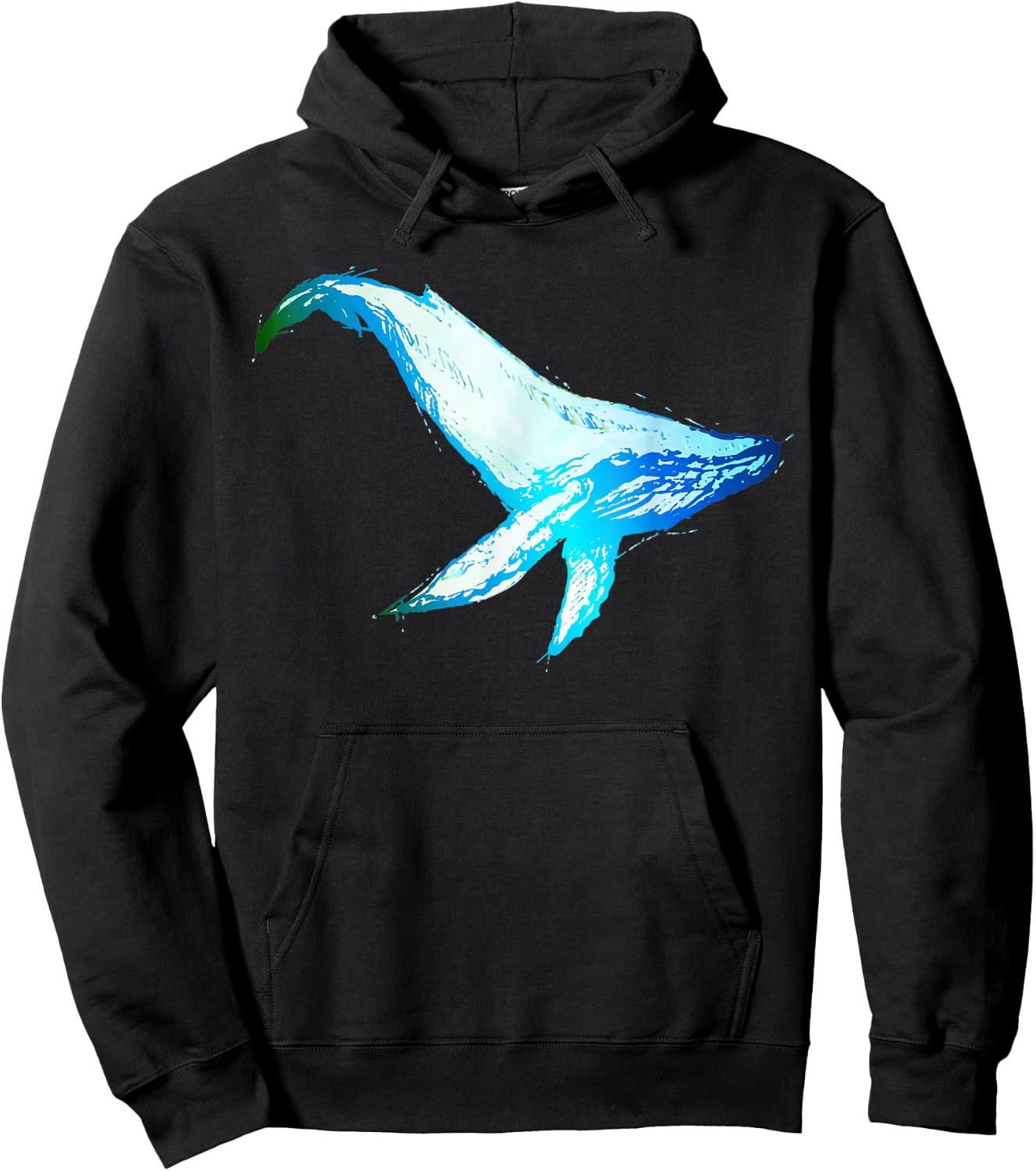 Sea Creature Kids Humpback Whale Kids Men Women Hoodie - Hoodie | Black