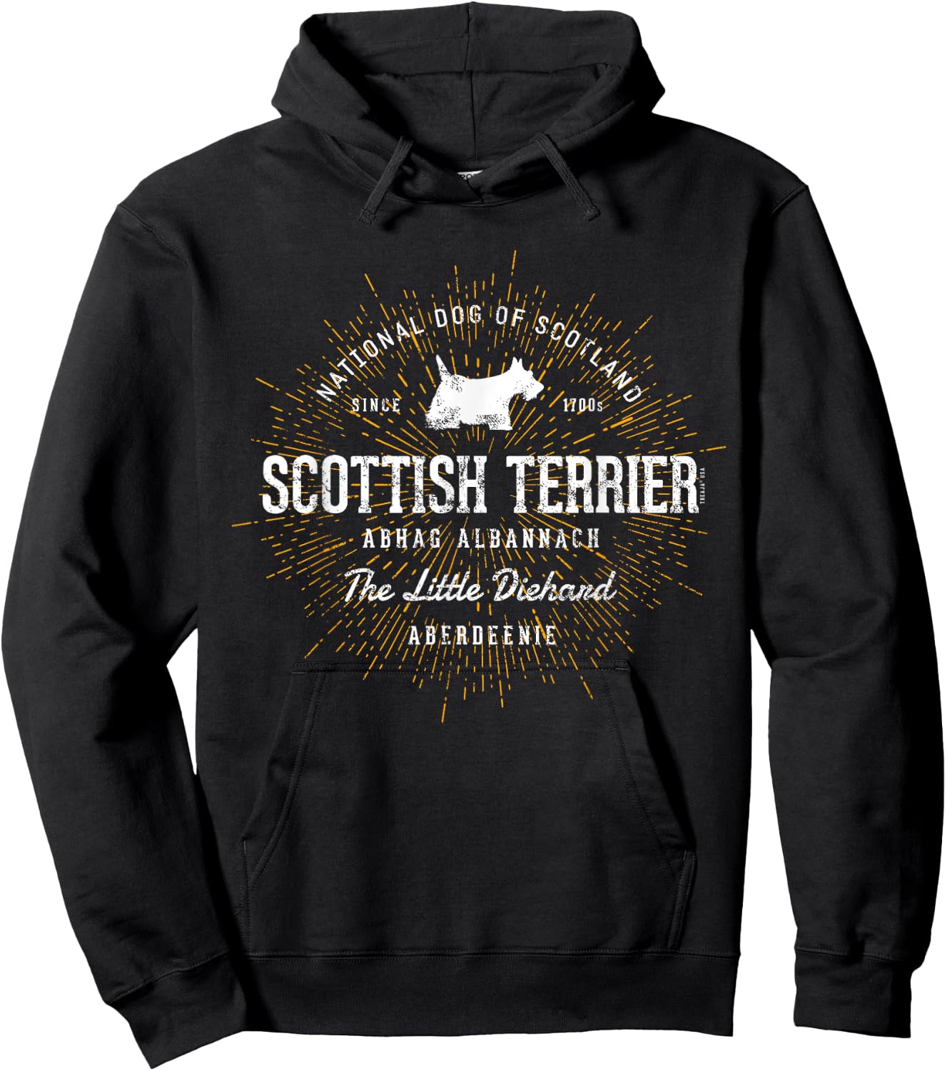 Vintage Scottie for Dog Lovers Scottish Terrier Hoodie - Hoodie | Black