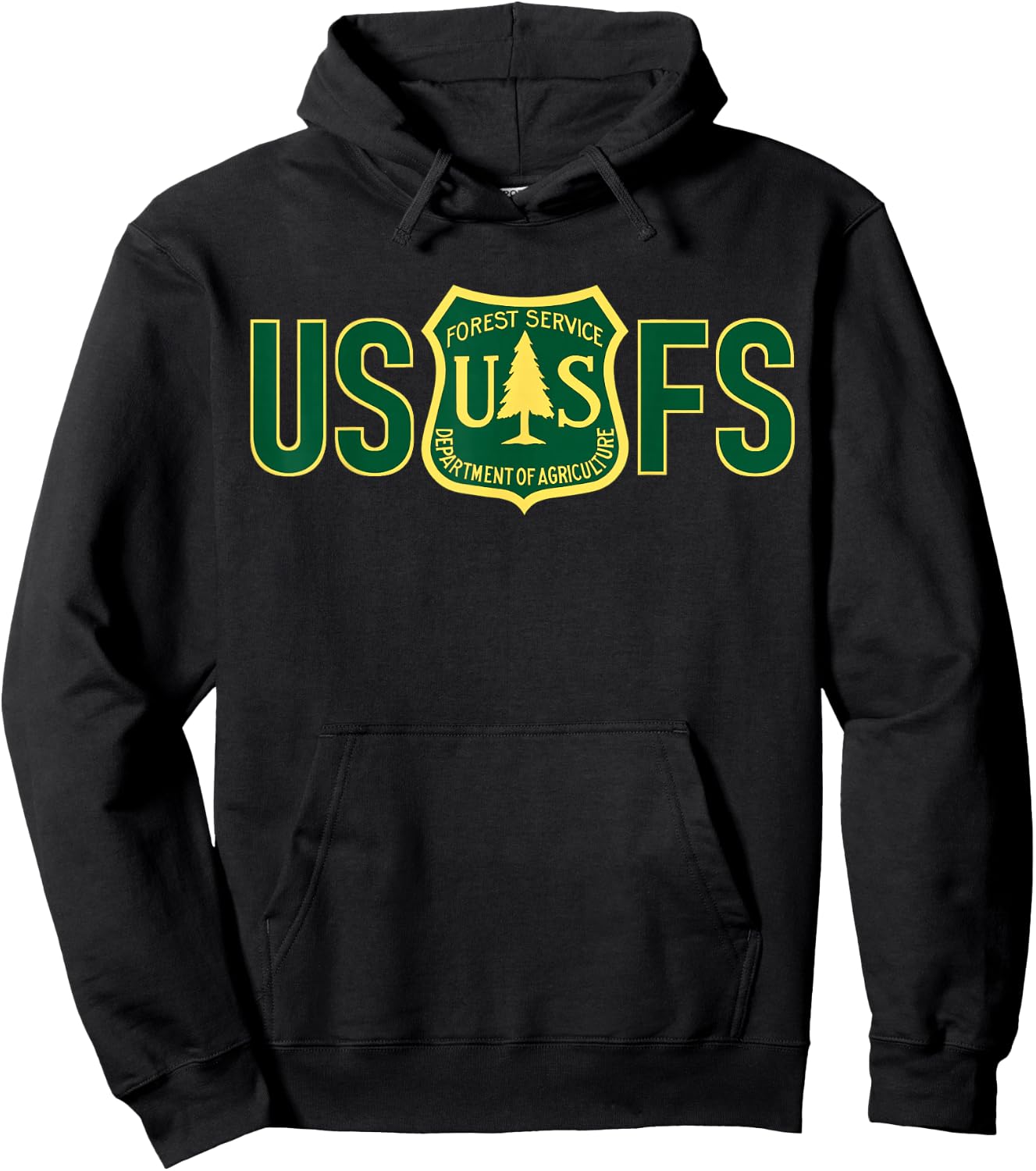 US United States Forest Service USFS Shield Hoodie - Hoodie | Black