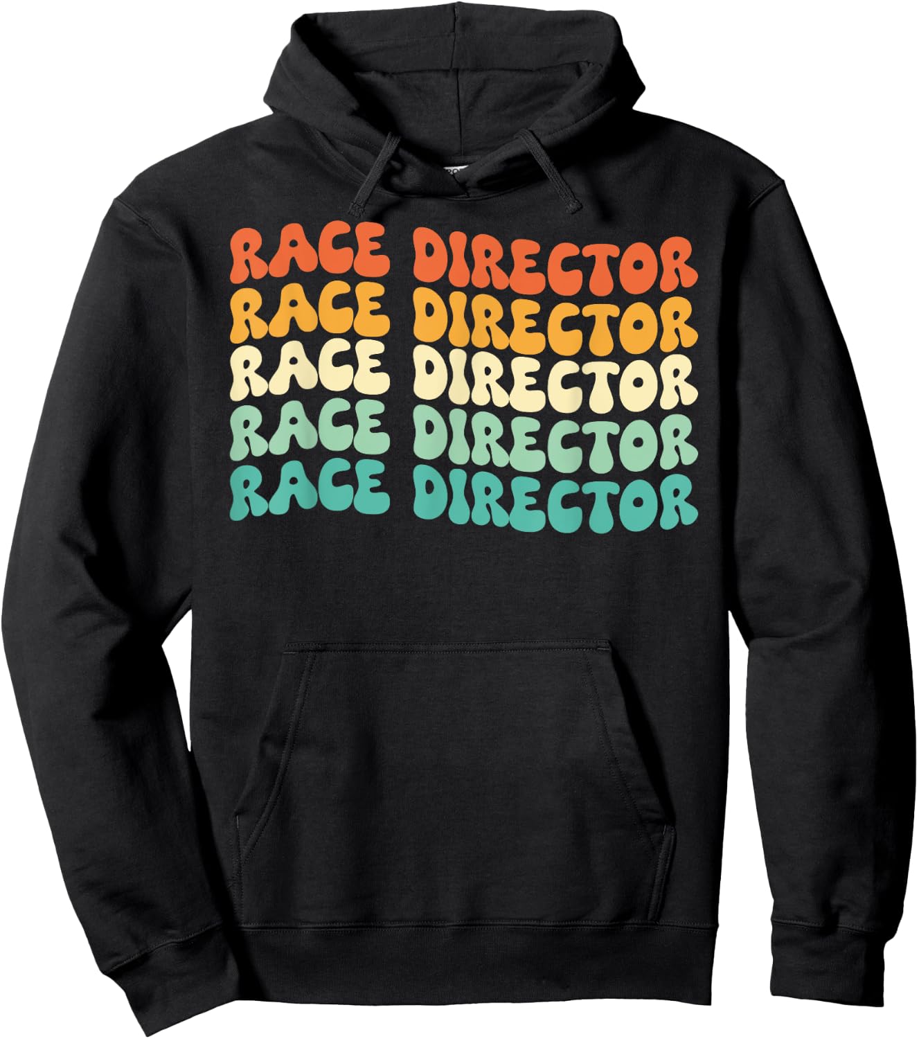 Groovy Race Director Job Title Hoodie - Hoodie | Black