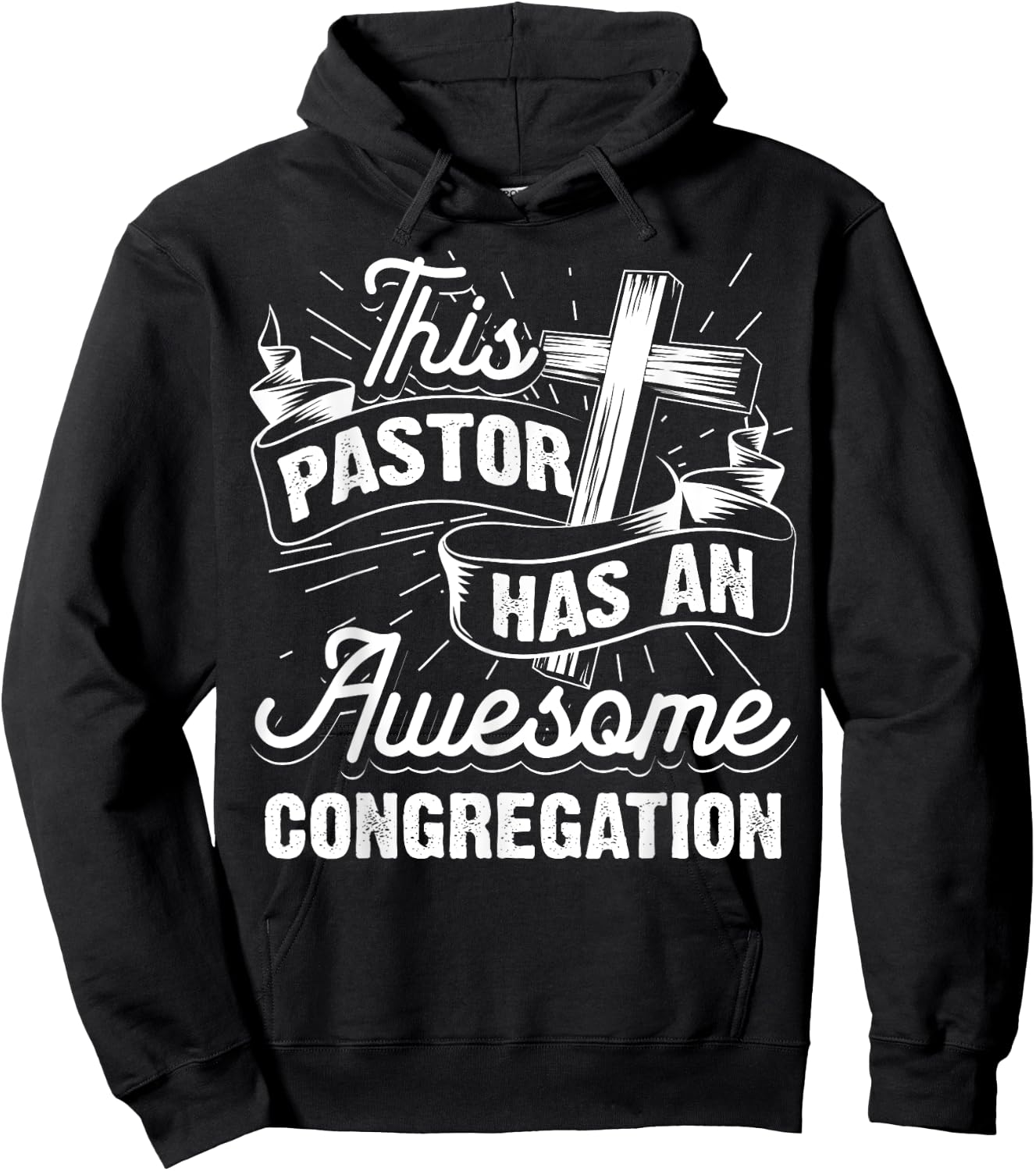 Funny Pastor Gift Women Cool Awesome Congregation Hoodie - Hoodie | Black