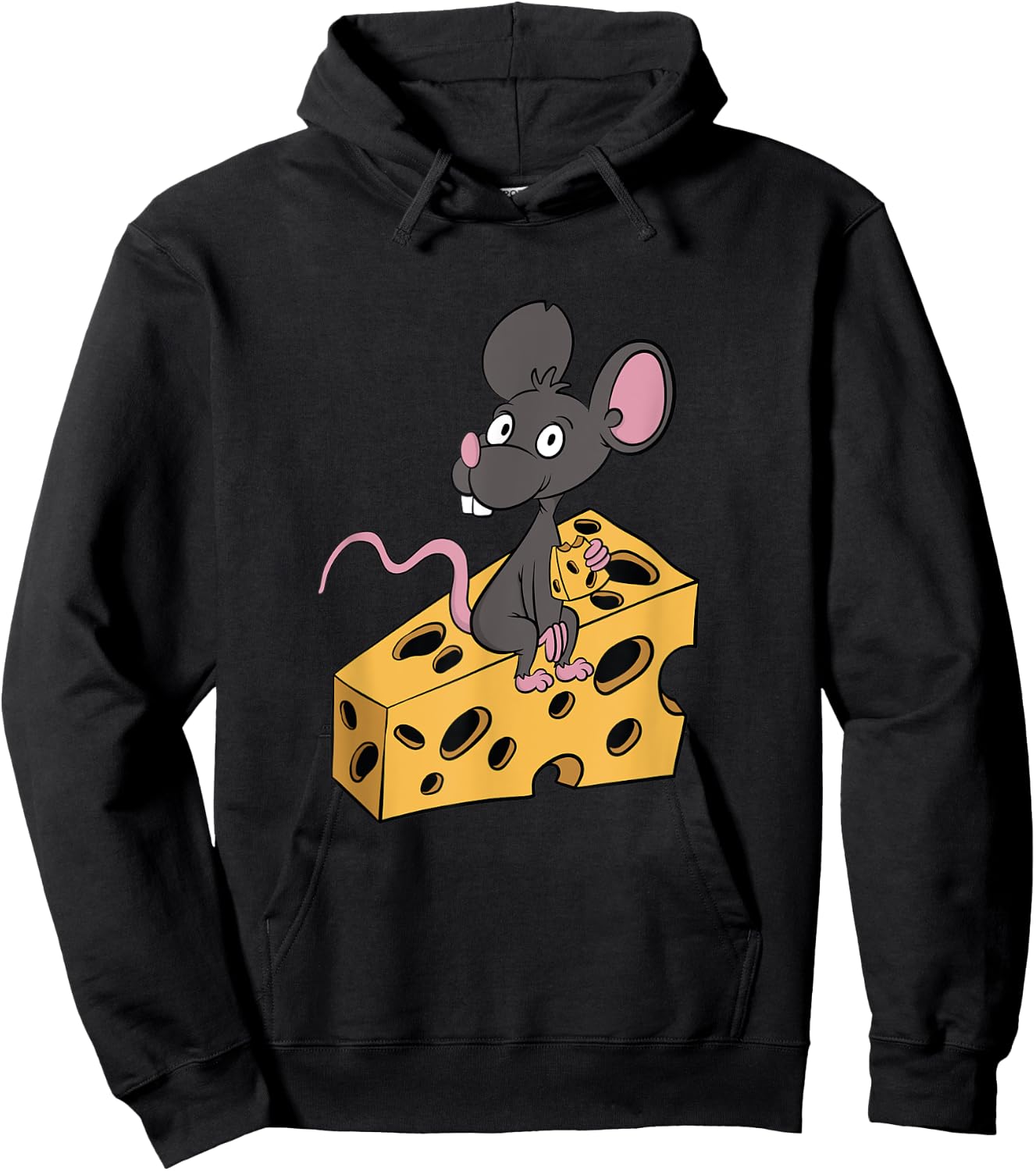Mouse Pet Rat Gift Cheese Addict Cheesy Low Carb Diet Hoodie - Hoodie | Black