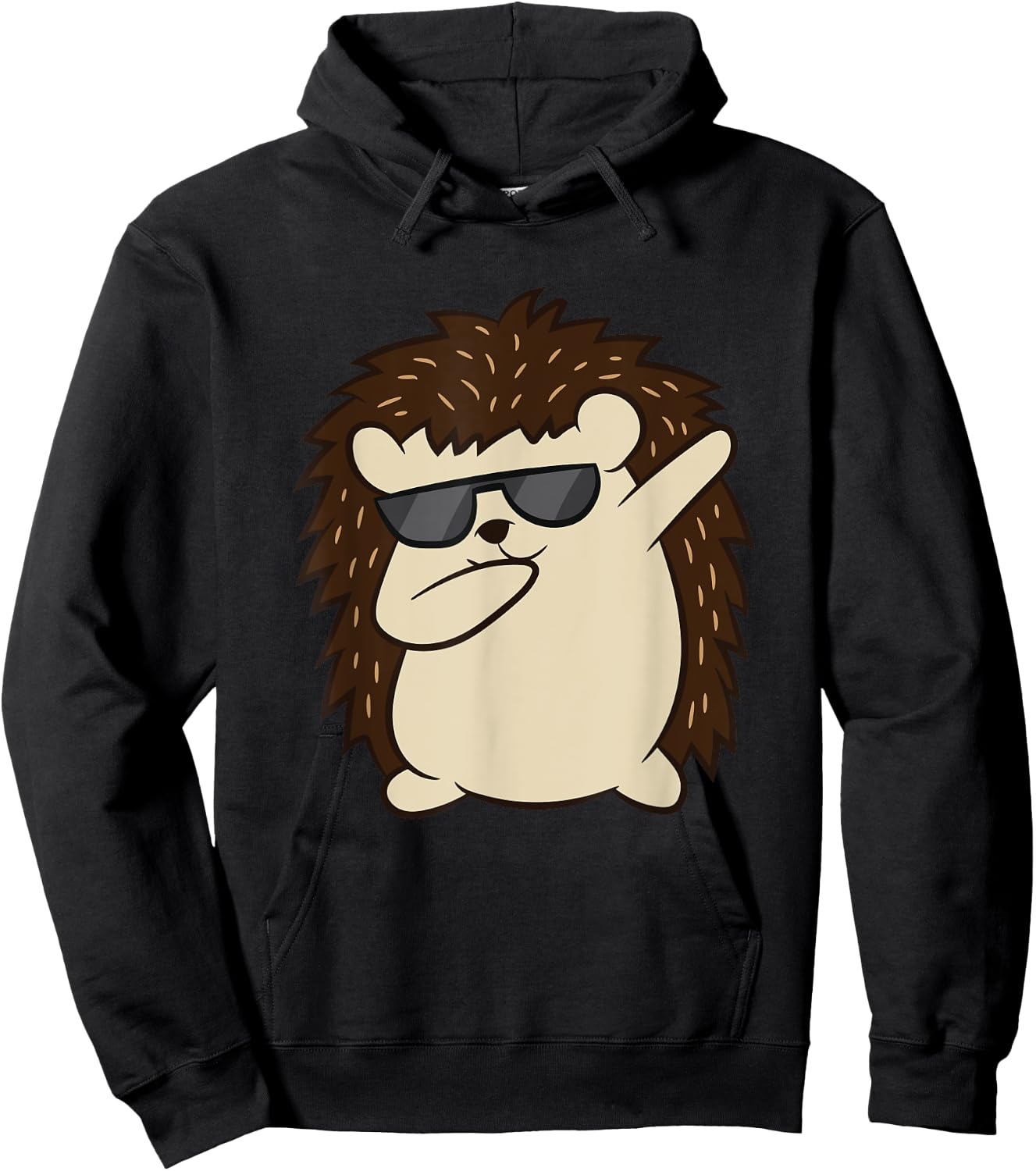 Dabbing Hedgehog Funny Hedgehog Hoodie - Hoodie | Black
