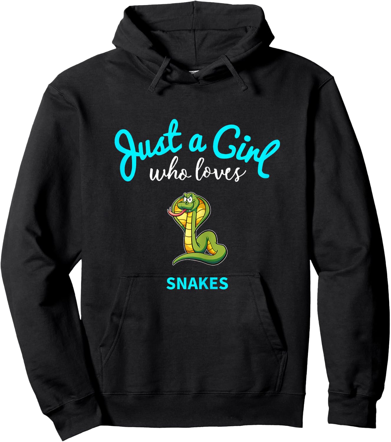 Snake Shirt for Girls | Children's Snake Hoodie - Hoodie | Black