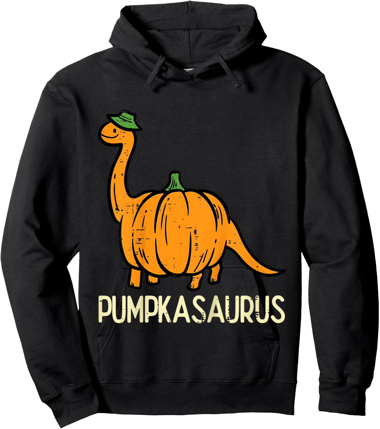 Kids Halloween Pumpkin Dino Pumpasaurus Costume Boys Kids Toddler Hoodie - Hoodie | Black