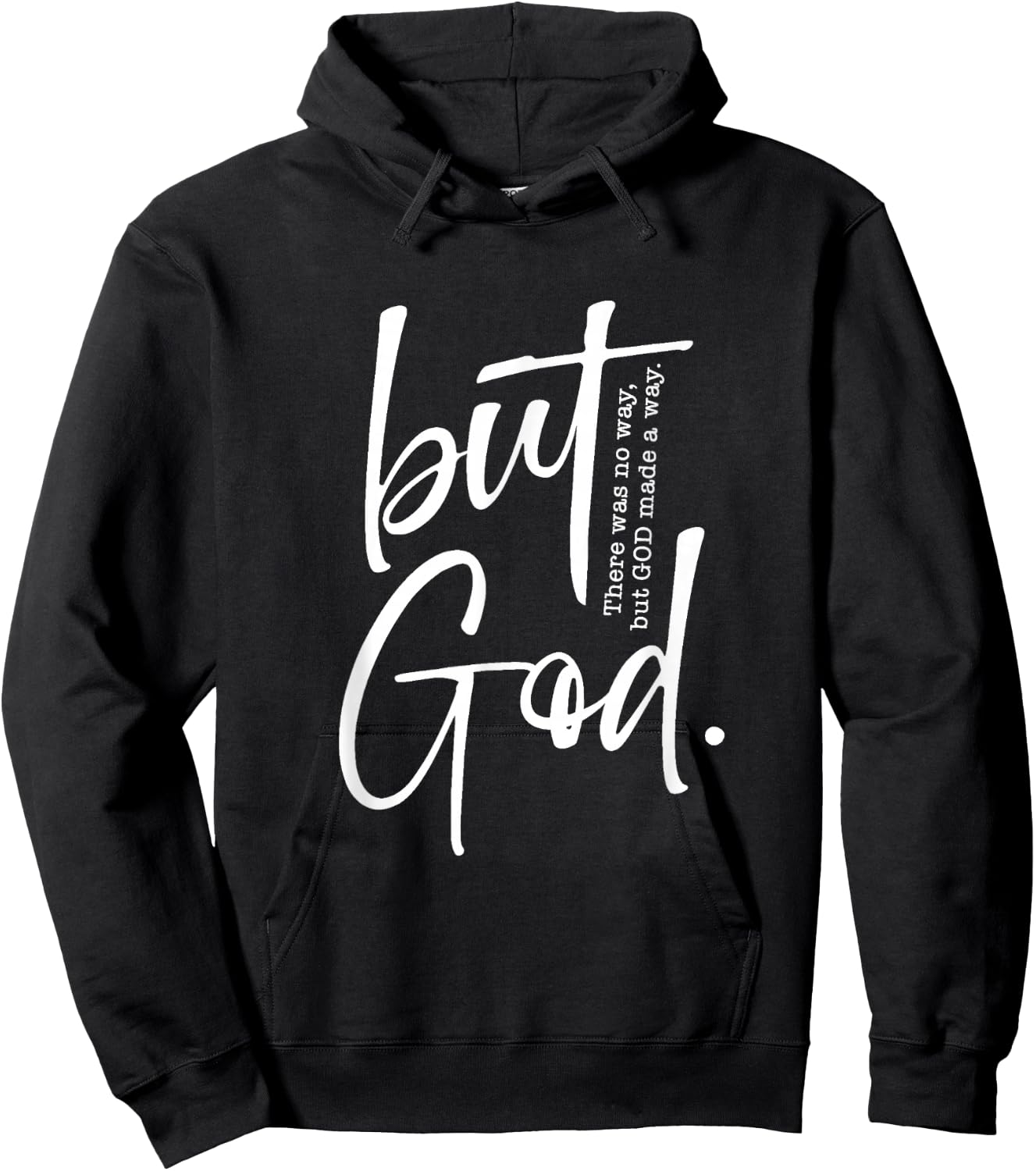 Christian But God Inspirational Gift John 3:16 Hoodie - Hoodie | Black