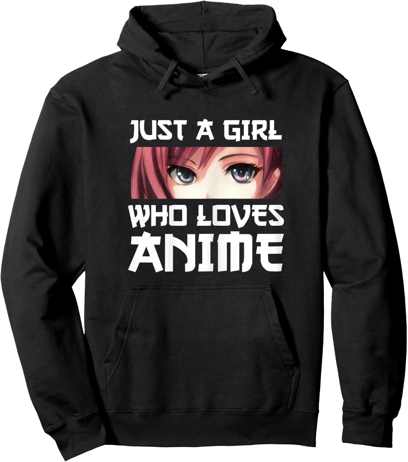 Just a Girl Who Loves Anime Gift Hoodie - Hoodie | Black