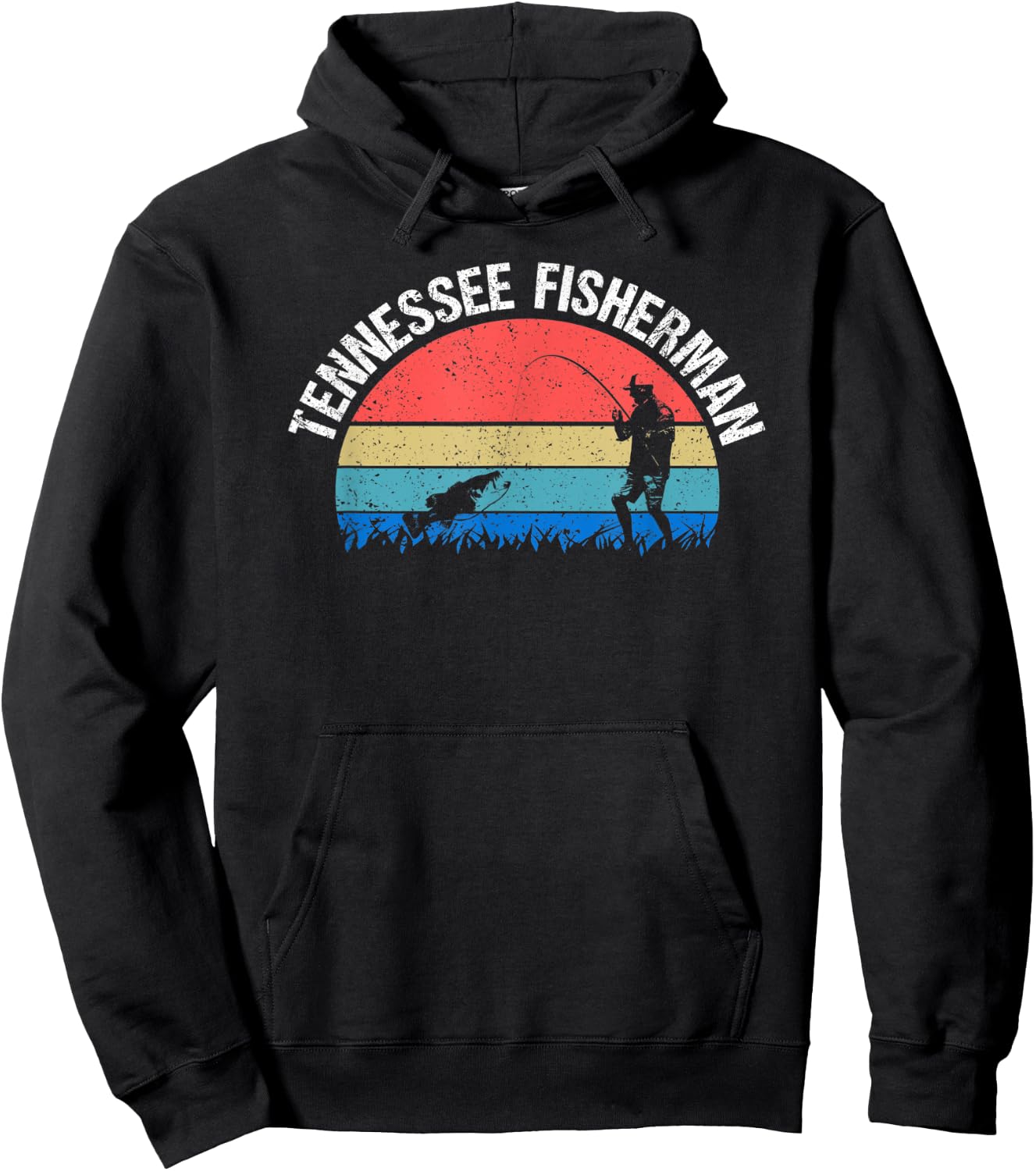 Tennessee Fisherman Funny Fishing Hoodie - Hoodie | Black