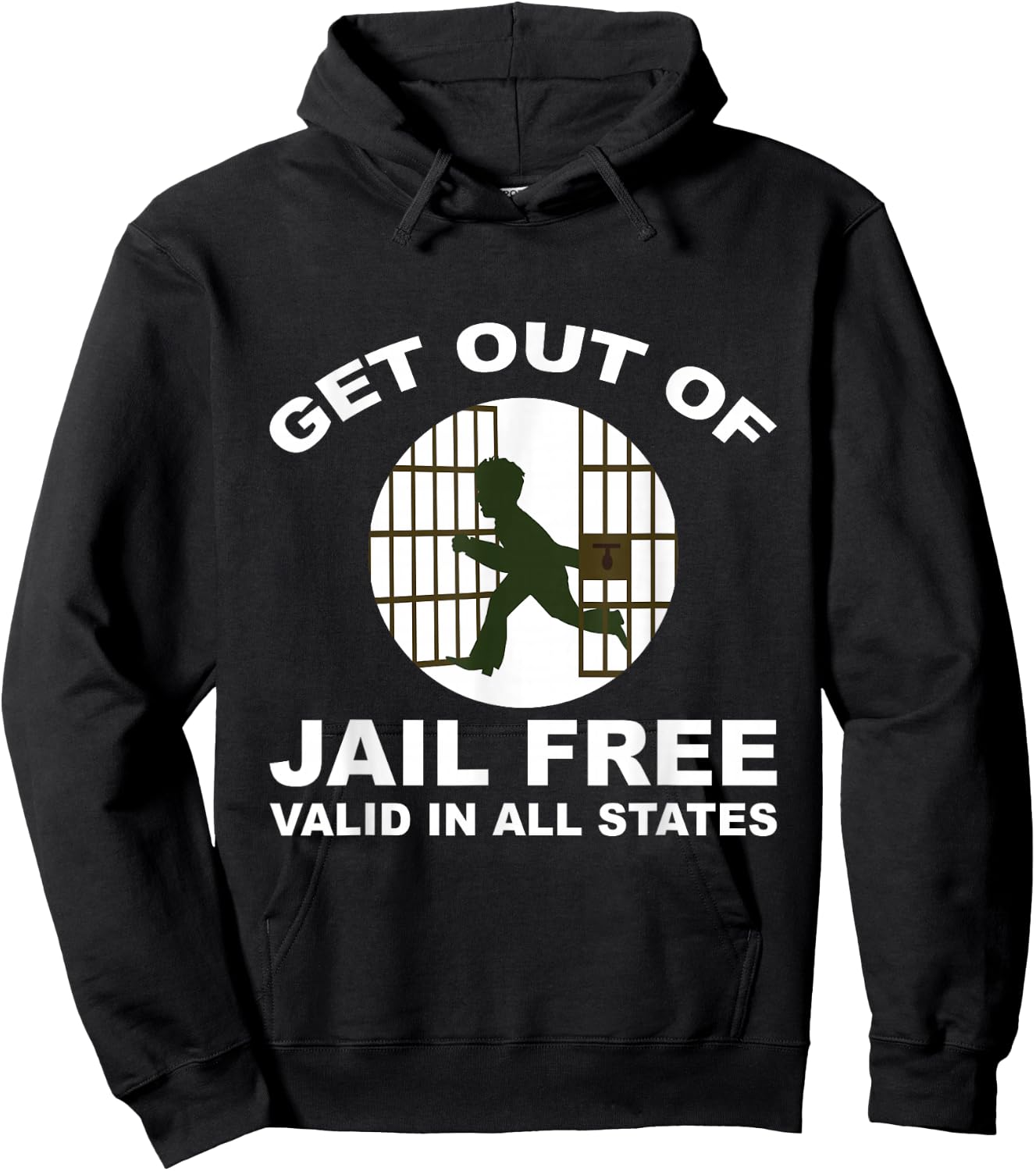 Get Out of Jail Free Hoodie - Hoodie | Black