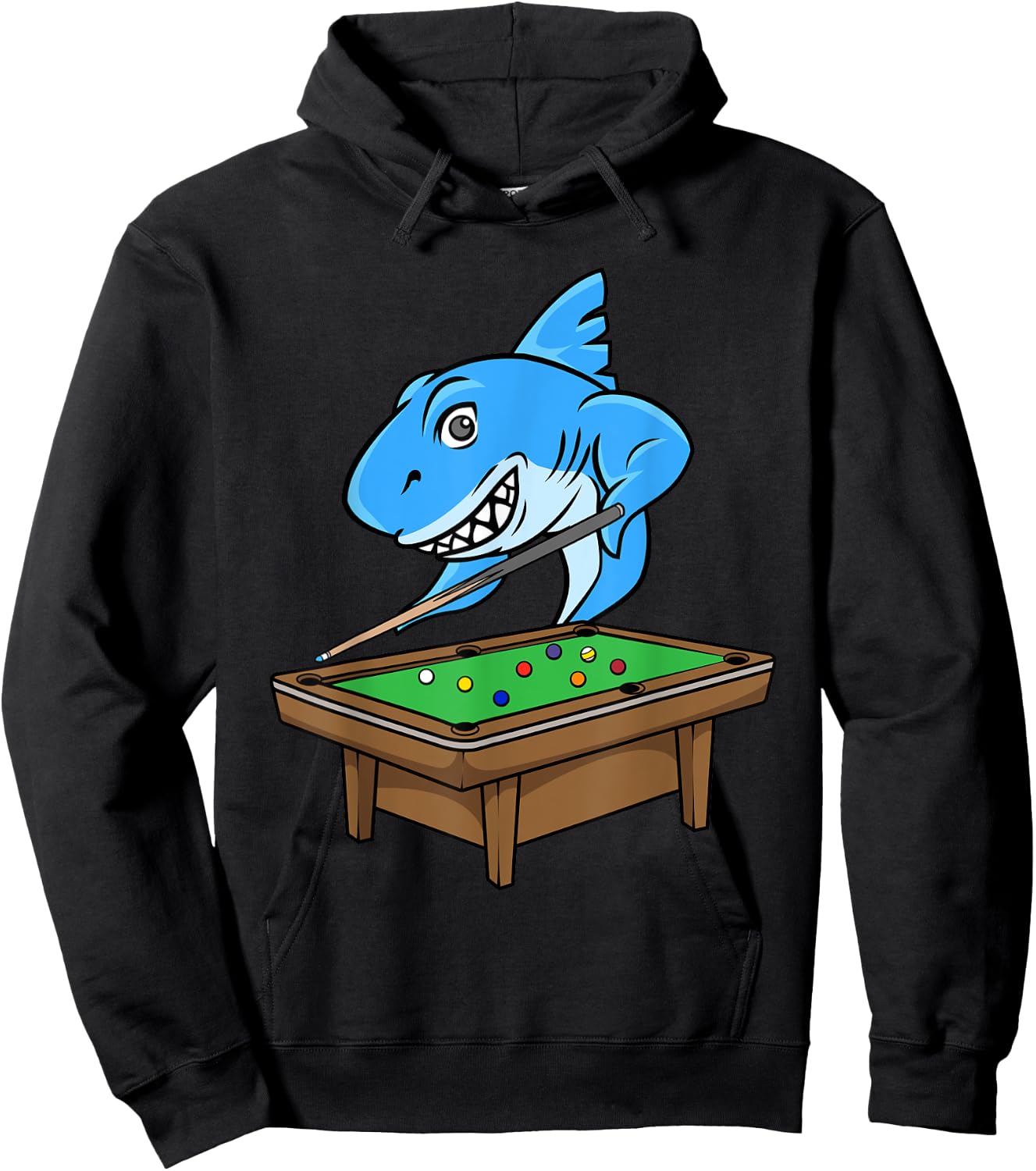 Funny Billiards Pool Shark Hall Snooker Joke Billiard Cue Hoodie - Hoodie | Black