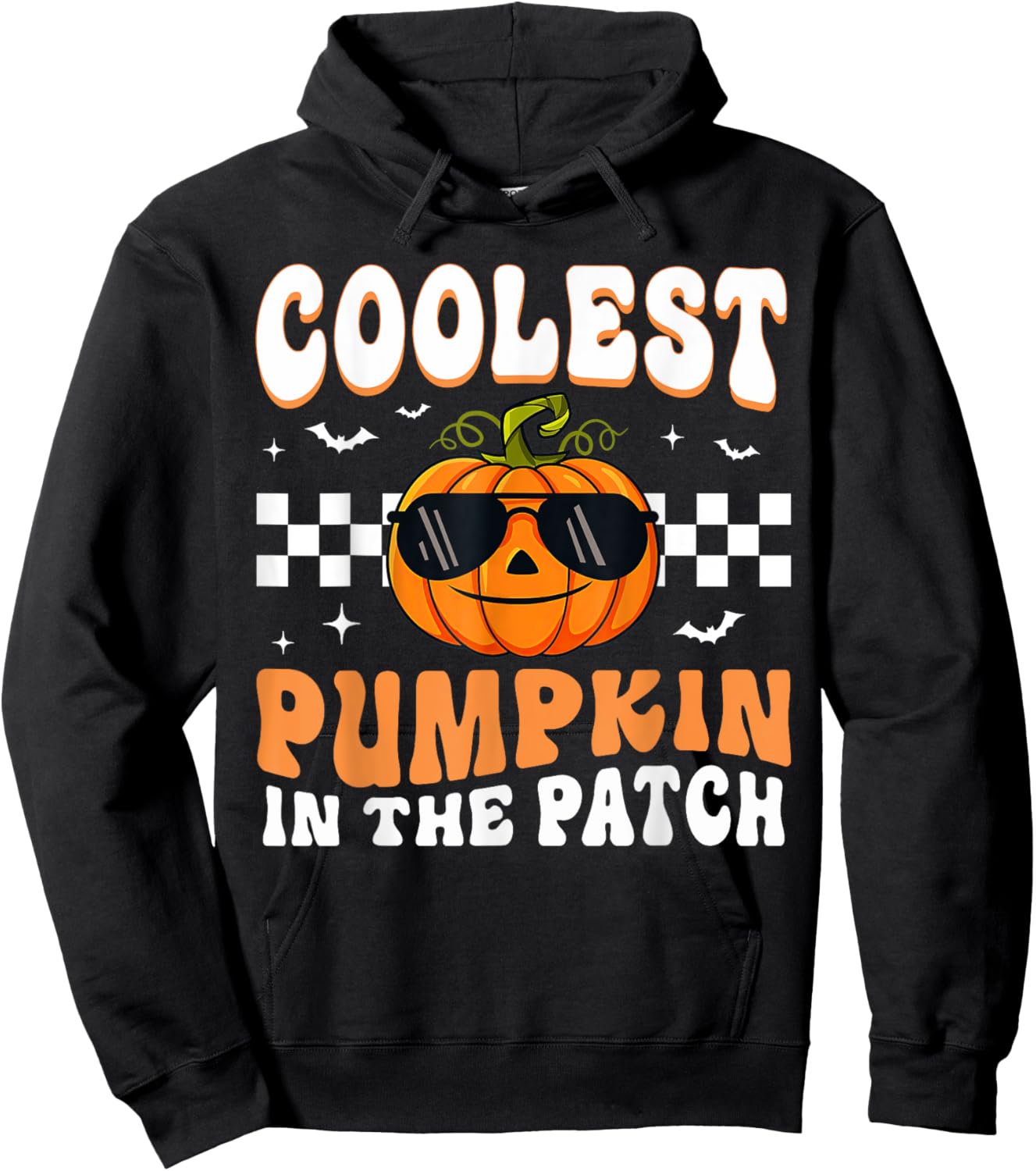 Coolest Pumpkin In The Patch Halloween Boys Girls Halloween Hoodie - Hoodie | Black