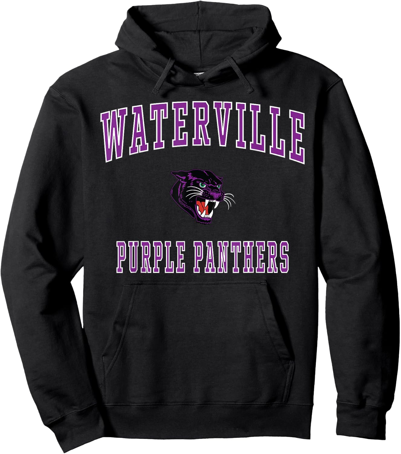 Waterville High School Purple Panthers Hoodie - Hoodie | Black