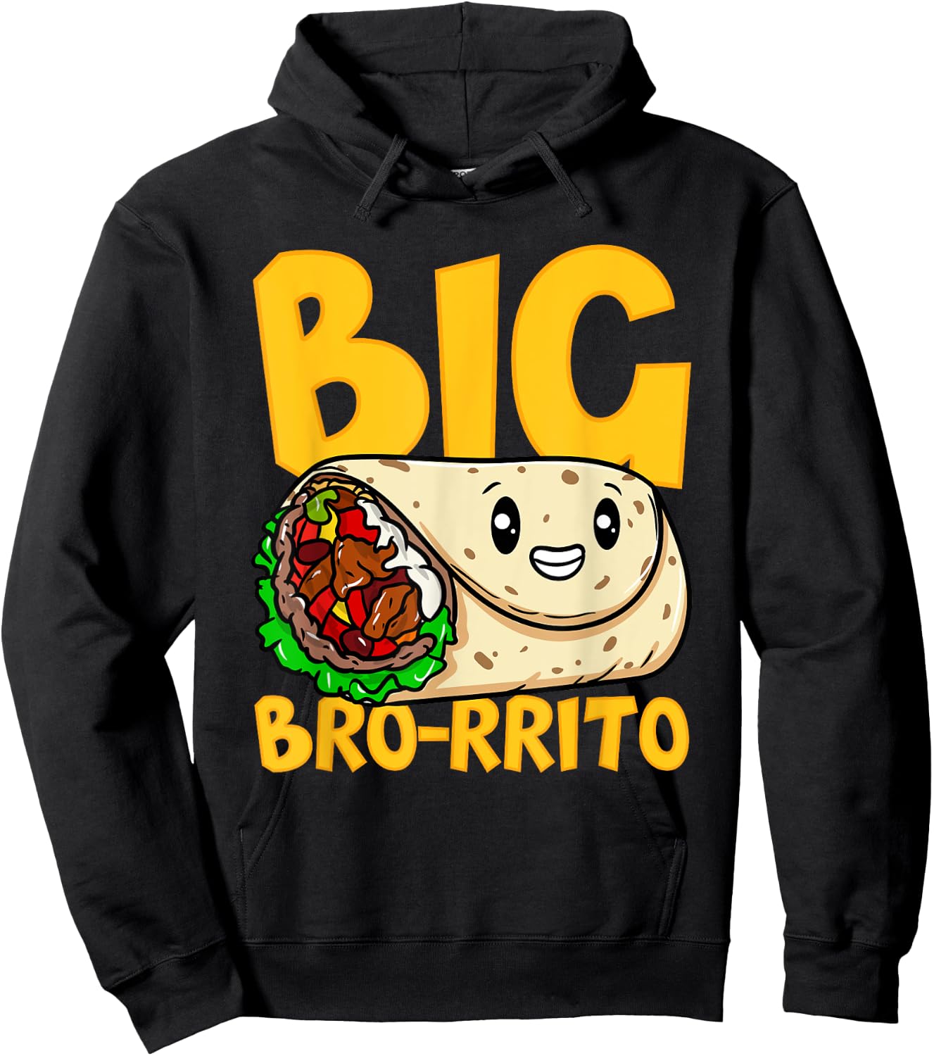 Burrito Lover Funny Bro-rrito Hoodie - Hoodie | Black