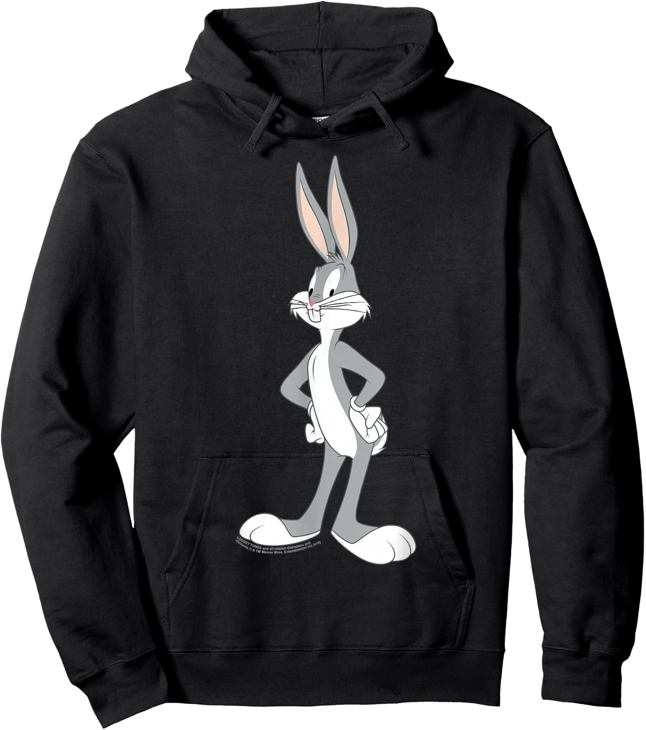 Looney Tunes Bugs Bunny Stance Portrait Hoodie - Hoodie | Black