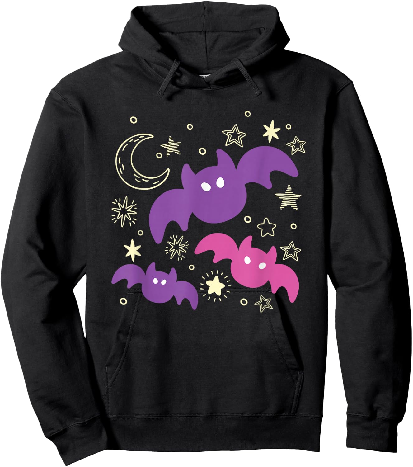 Toddlers Gift Cute Bat Halloween Hoodie - Hoodie | Black