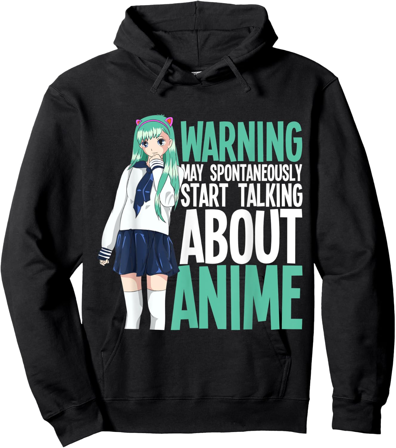 Manga Kawaii May Spontaneously Start Talking About Anime Hoodie - Hoodie | Black