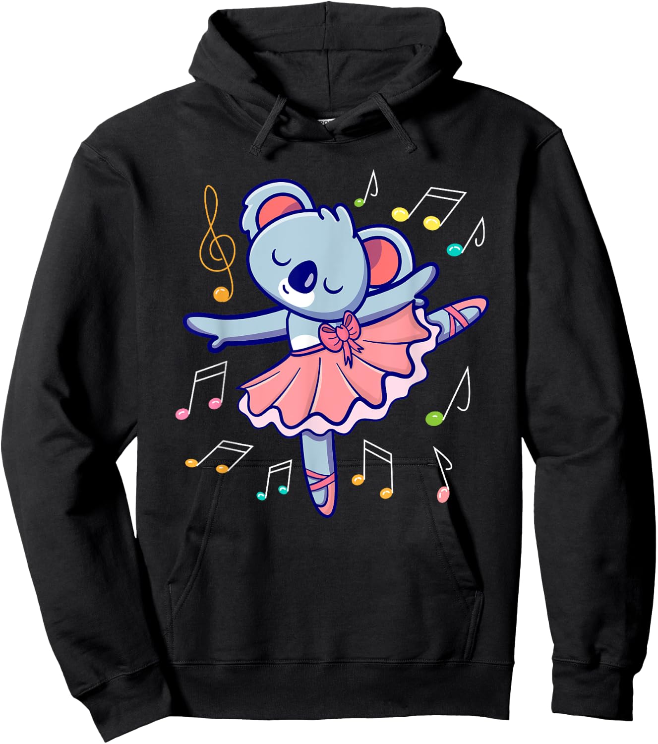 Prima Ballerina Koala I Ballet Fun I Dancer Hoodie - Hoodie | Black