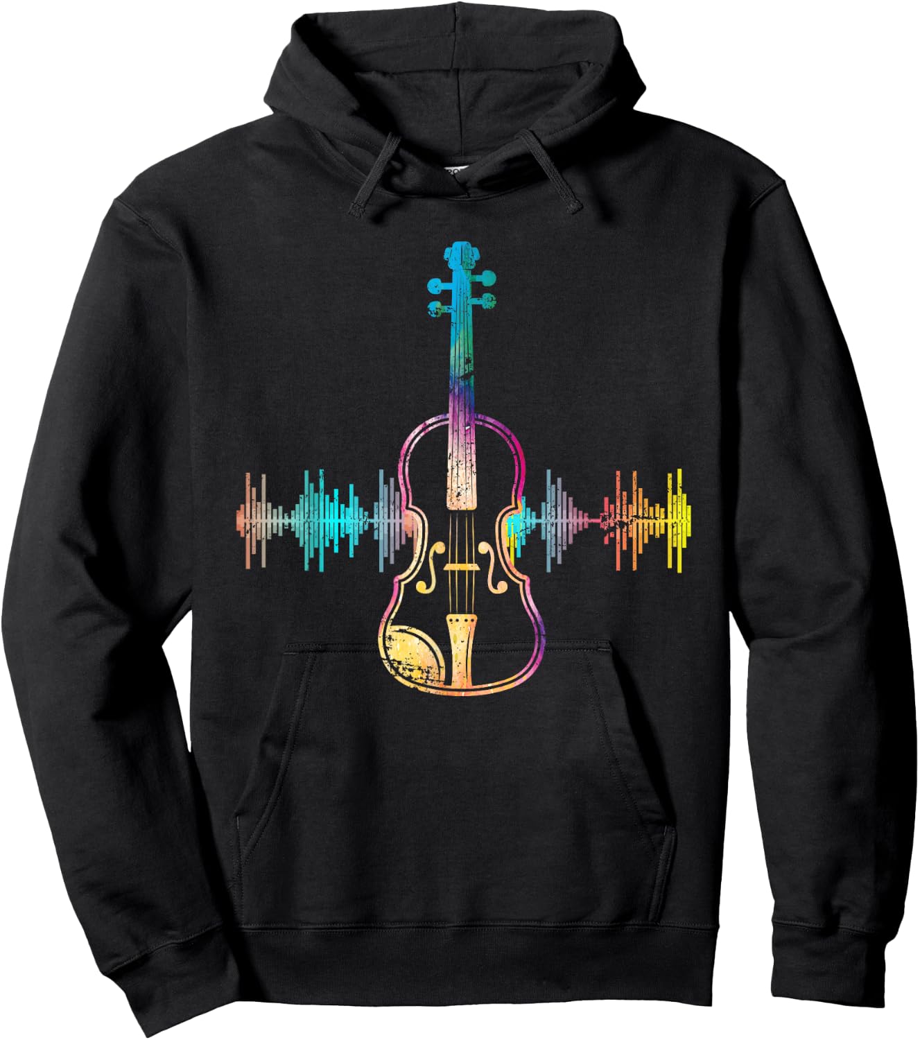 Music Notes Classical Musician Violin Player Gift Violin Hoodie - Hoodie | Black