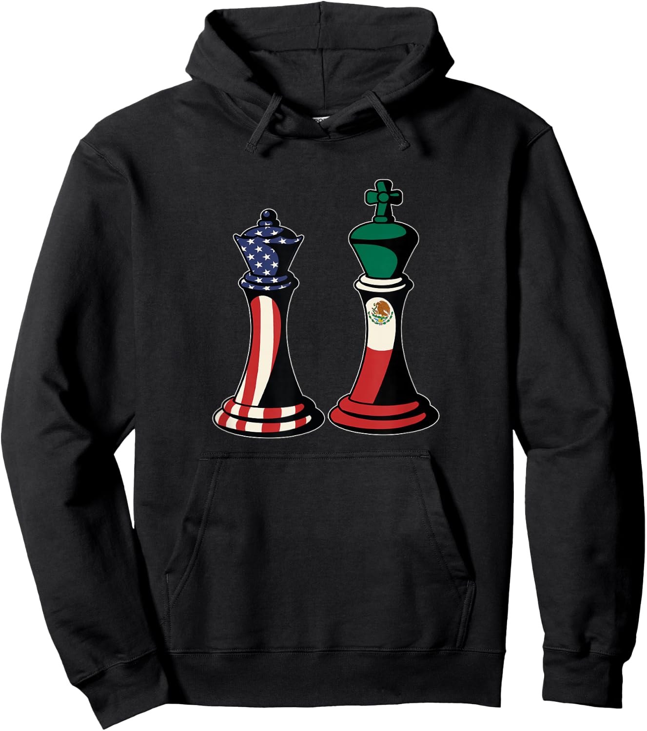 Mexican American Cuples Hoodie - Hoodie | Black
