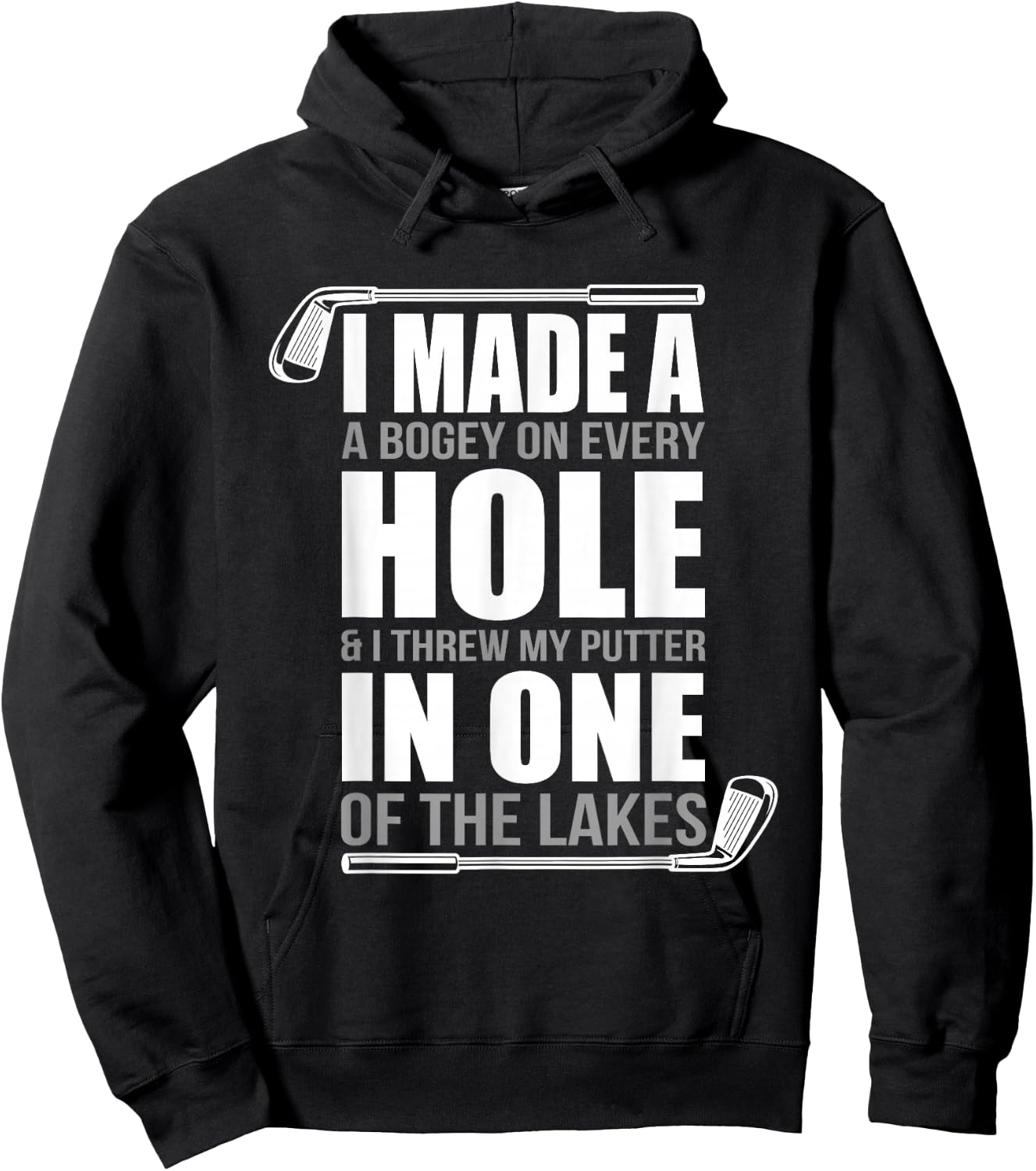 I made a hole in one, Funny Golfer Hoodie - Hoodie | Black