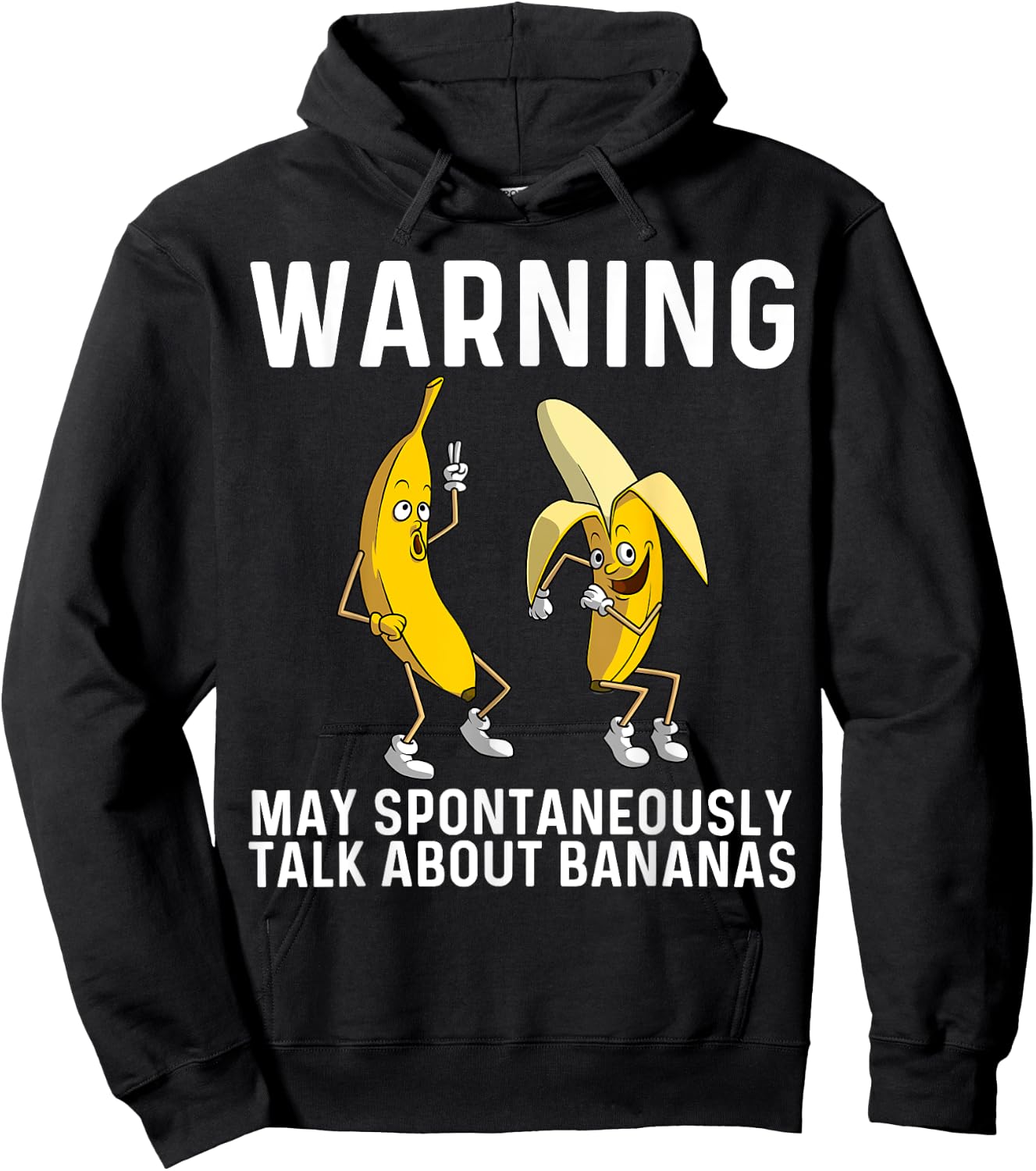 Banana Gift Women Boys Girls Kids Banana Fruit Lover Small Hoodie - Hoodie | Black