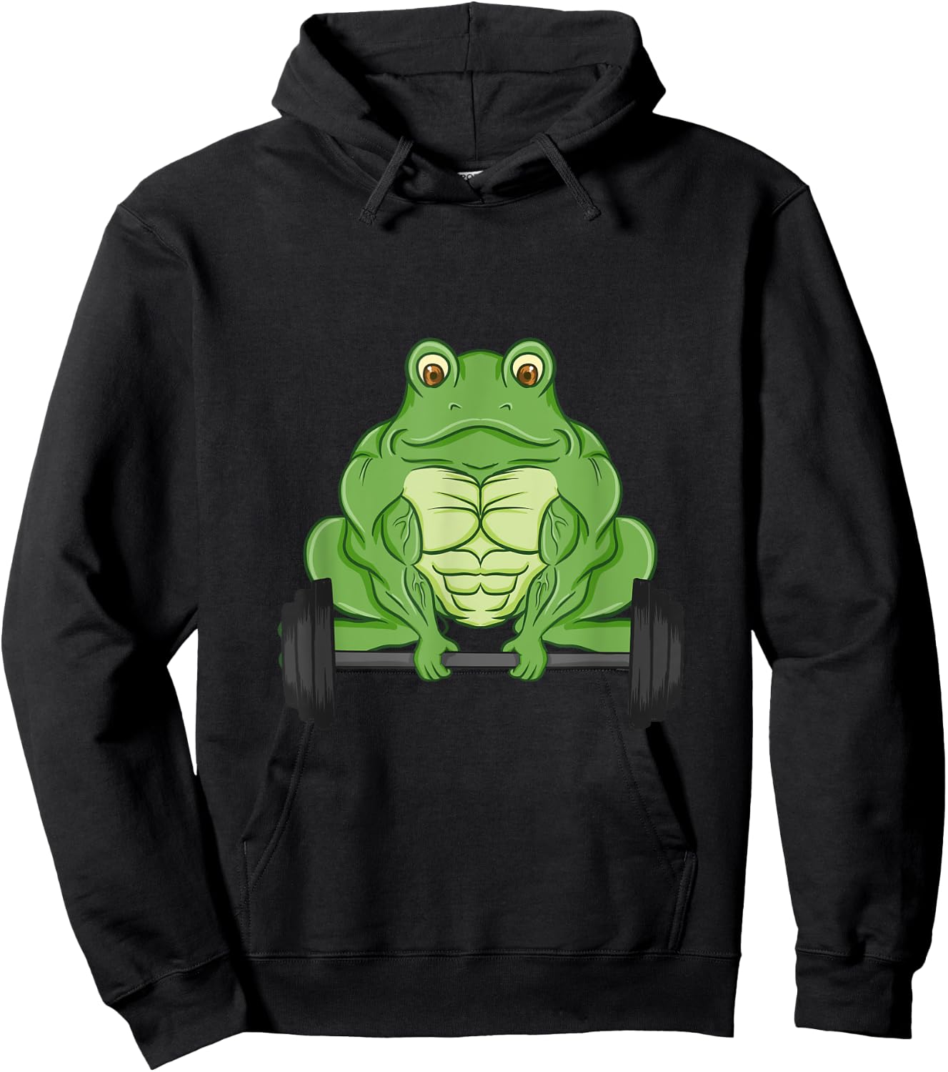 Frog Fitness Muscles Workout Weight for Gym Lovers Hoodie - Hoodie | Black