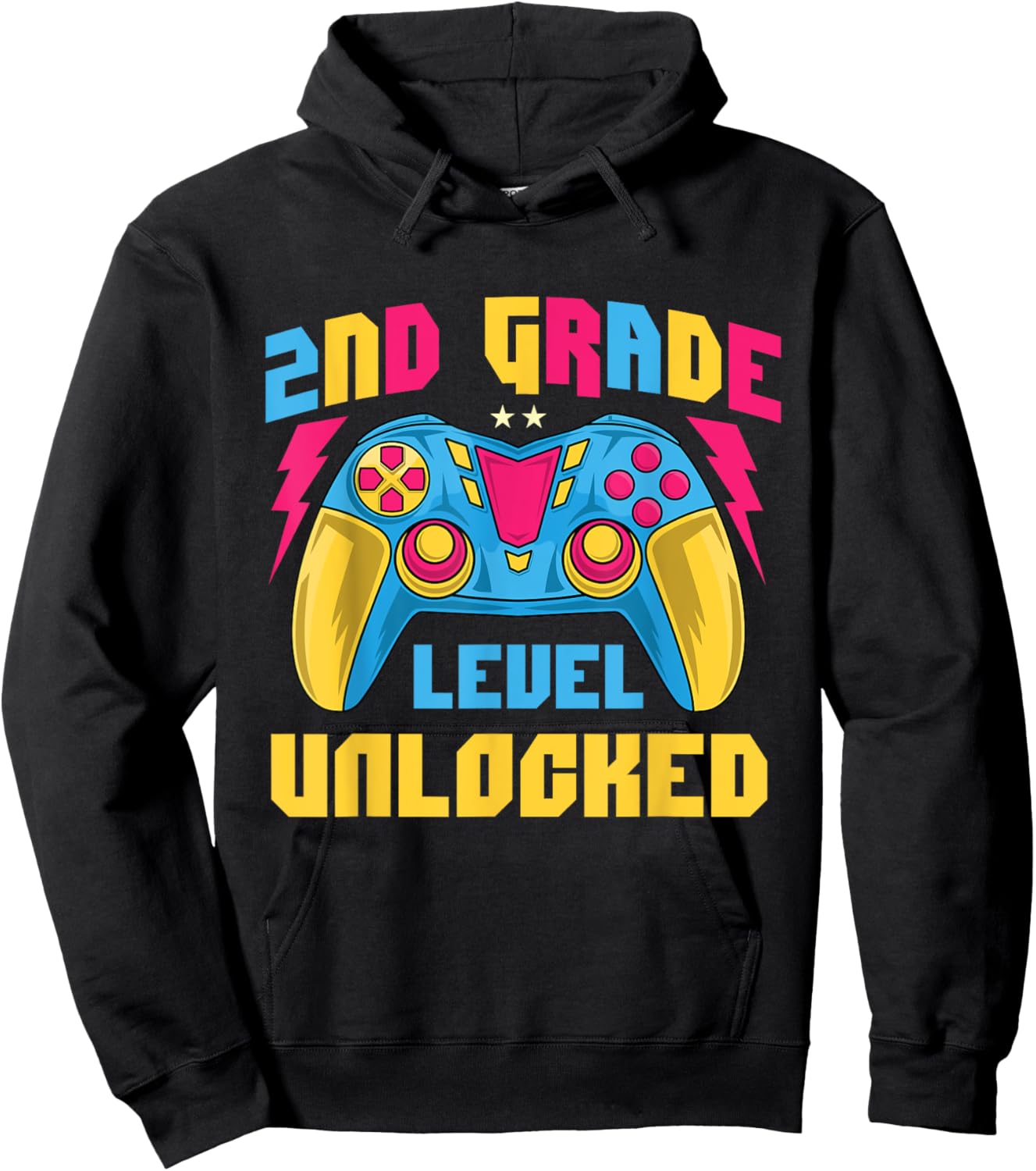 2nd Grade Level Unlocked - Teacher Student School Women Kids Hoodie - Hoodie | Black