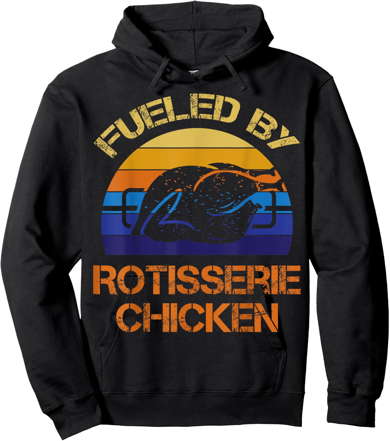 Rotisserie Chicken Vintage Apparel - Chickens Lover Design Hoodie - Hoodie | Black
