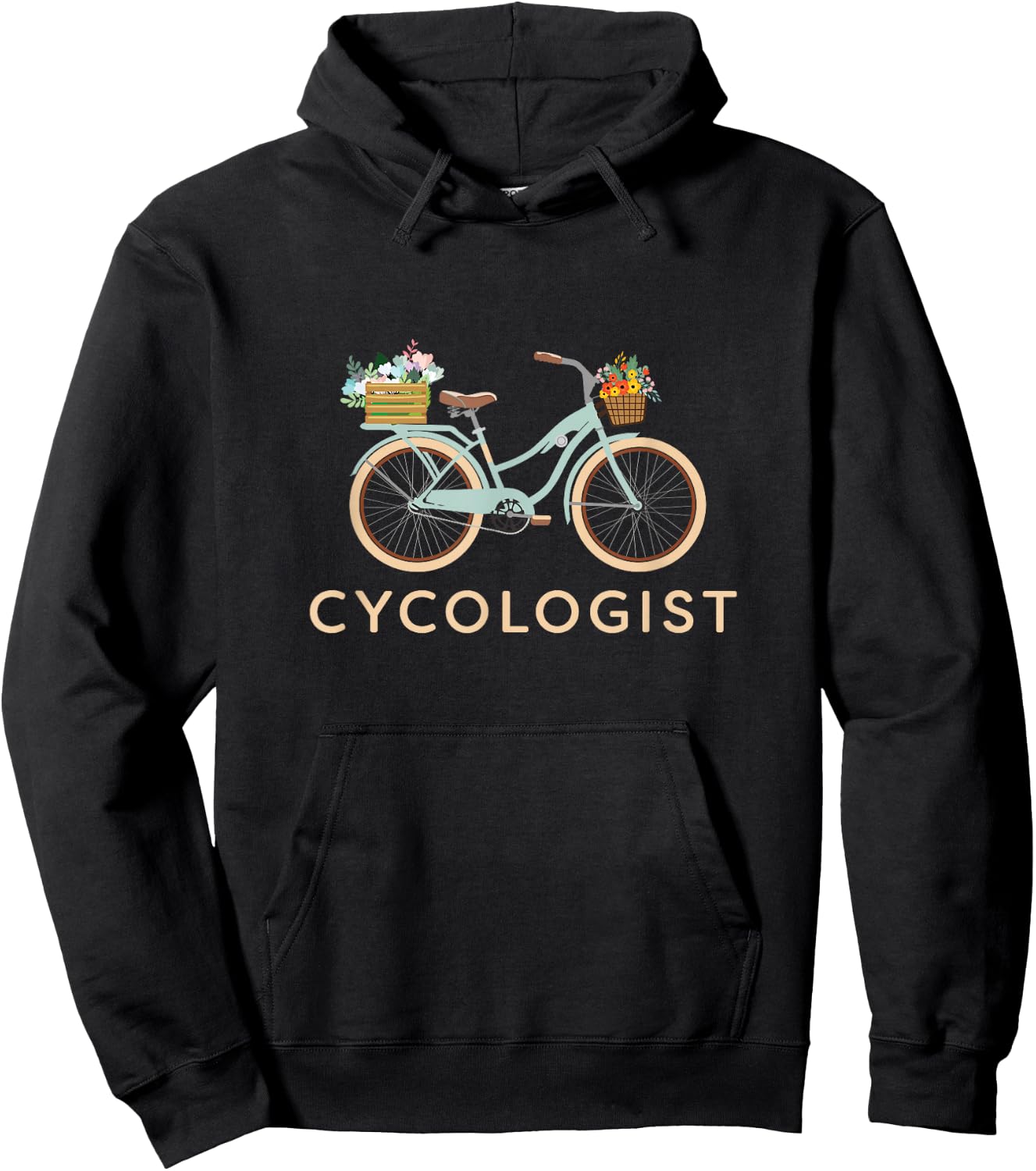 Cycologist Women Bicycle Funny Design - Cyclists Gift Hoodie - Hoodie | Black