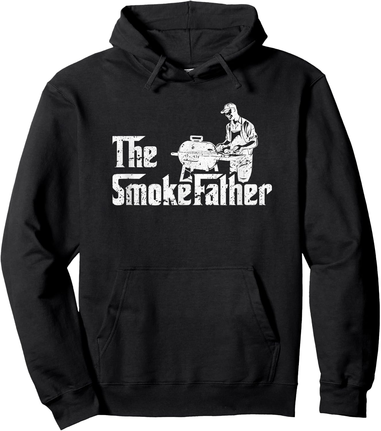The SmokeFather Fathersday BBQ Hoodie - Hoodie | Black