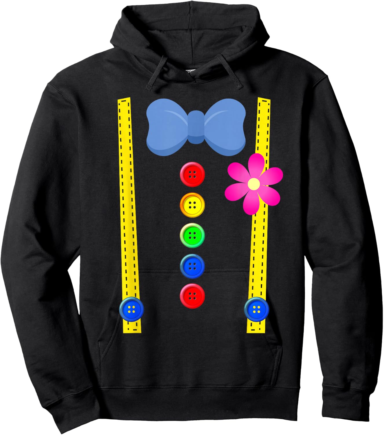 Clown Costume Circus Costume Halloween Hoodie - Hoodie | Black