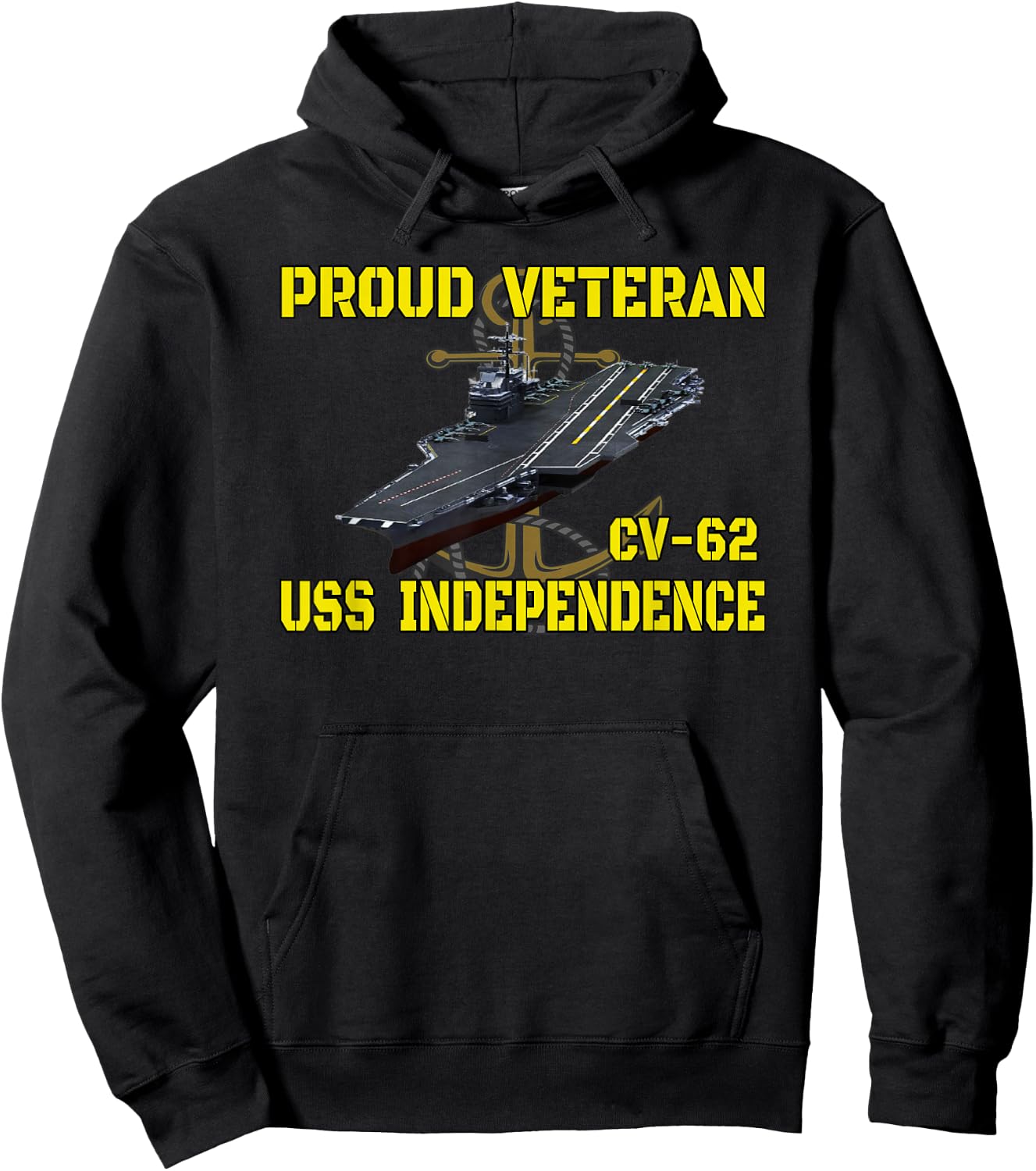 Aircraft Carrier USS Independence CV-62 Veterans Day Father Hoodie - Hoodie | Black