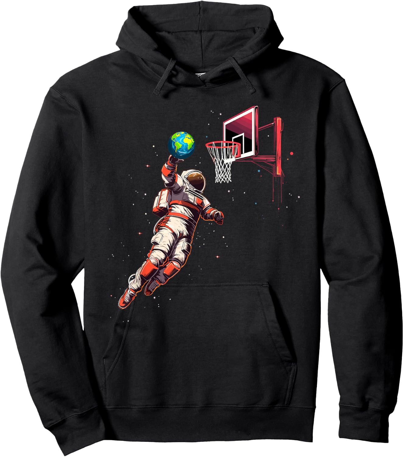 Astronaut Basketball Outer Space Gifts Men Kids Women Space Hoodie - Hoodie | Black