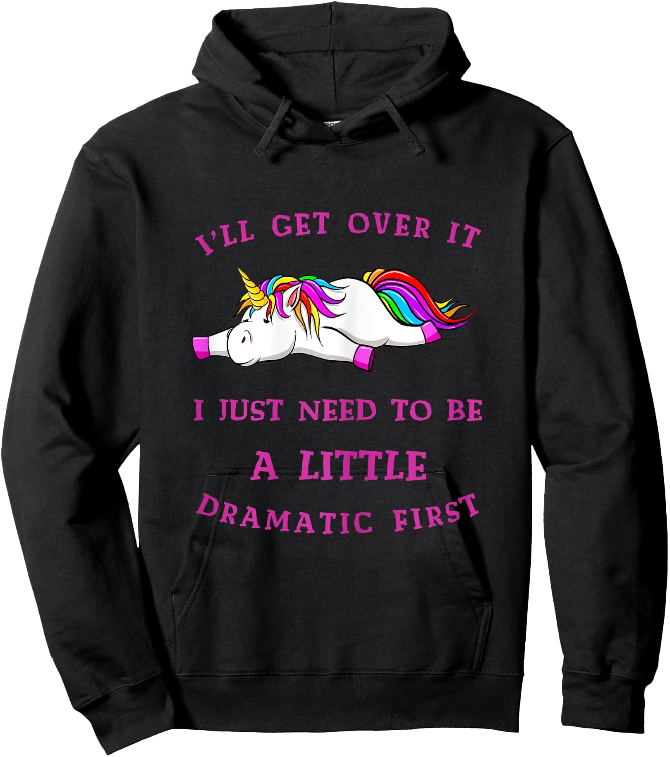 Unicorn Drama Hoodie - Hoodie | Black