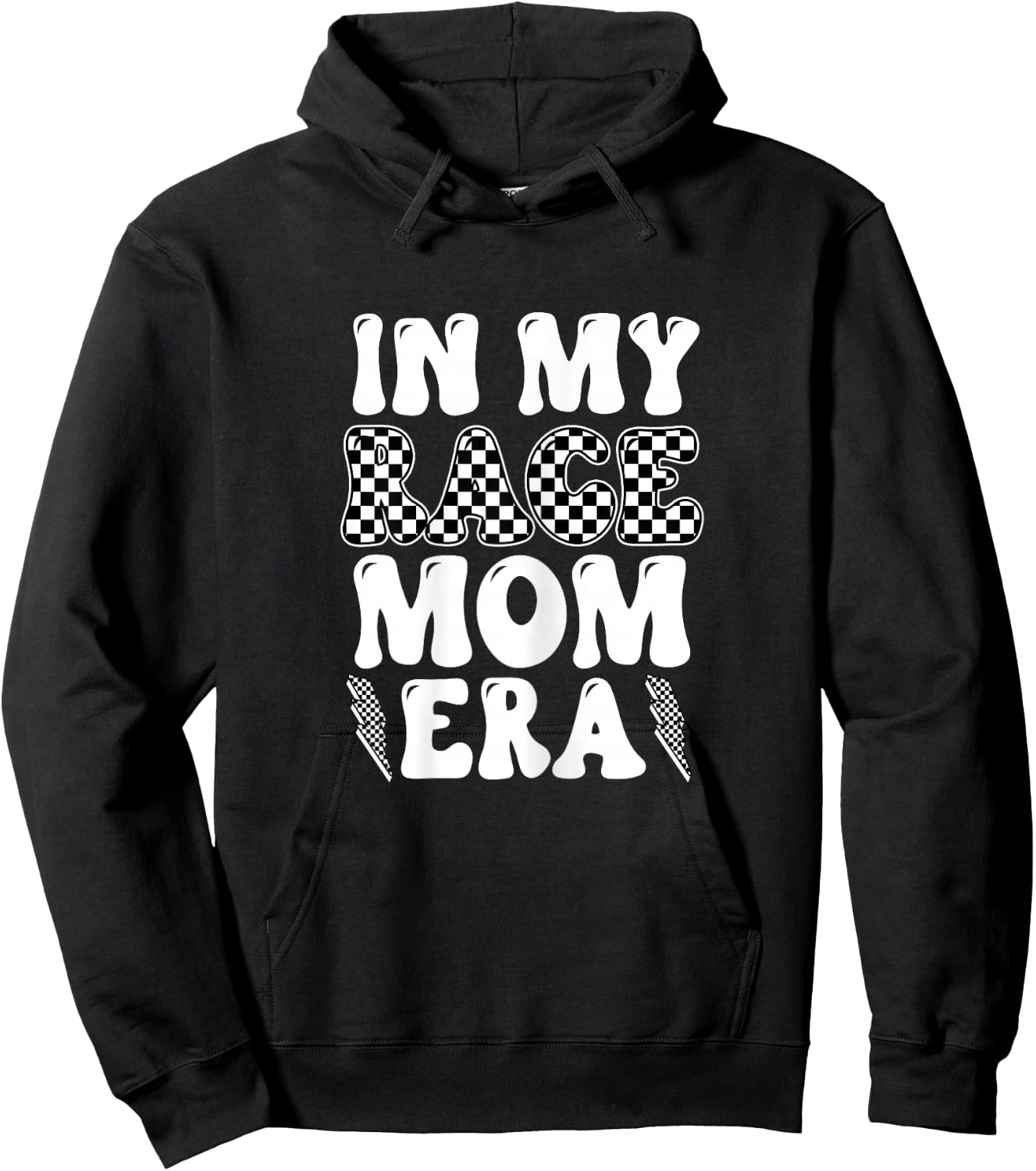 In My Race Mom Era Moto Mama Motocross Dirt Bike Mom Gift Hoodie - Hoodie | Black