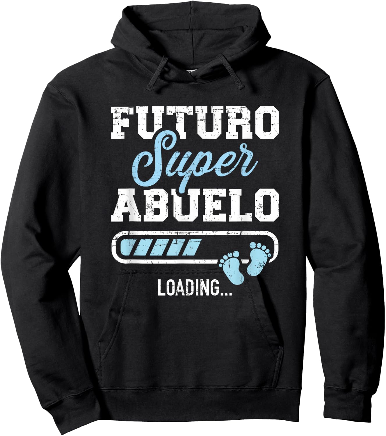 Futuro super abuelo loading Hoodie - Hoodie | Black