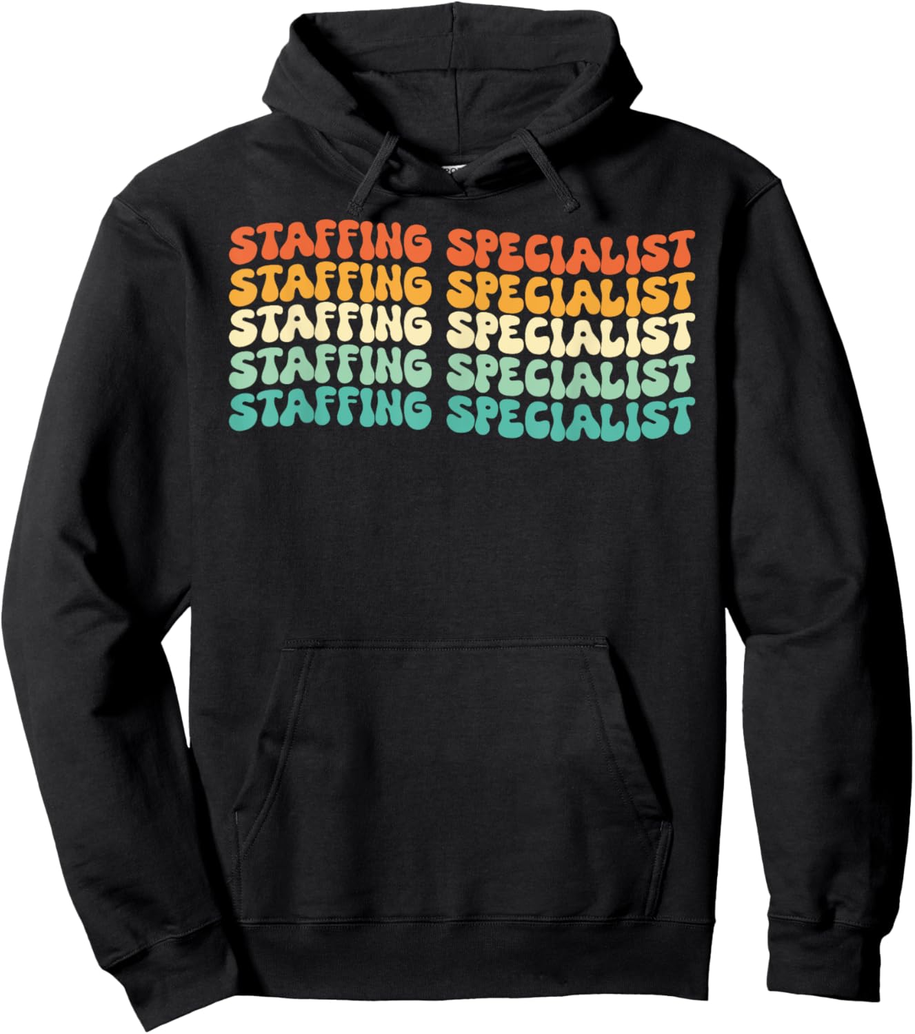 Groovy Staffing Specialist Job Title Hoodie - Hoodie | Black