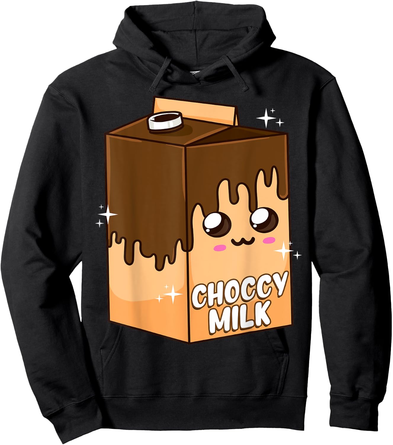 Kawaii Choccy Milk Chocolate Milk Cute Meme Lover Hoodie - Hoodie | Black
