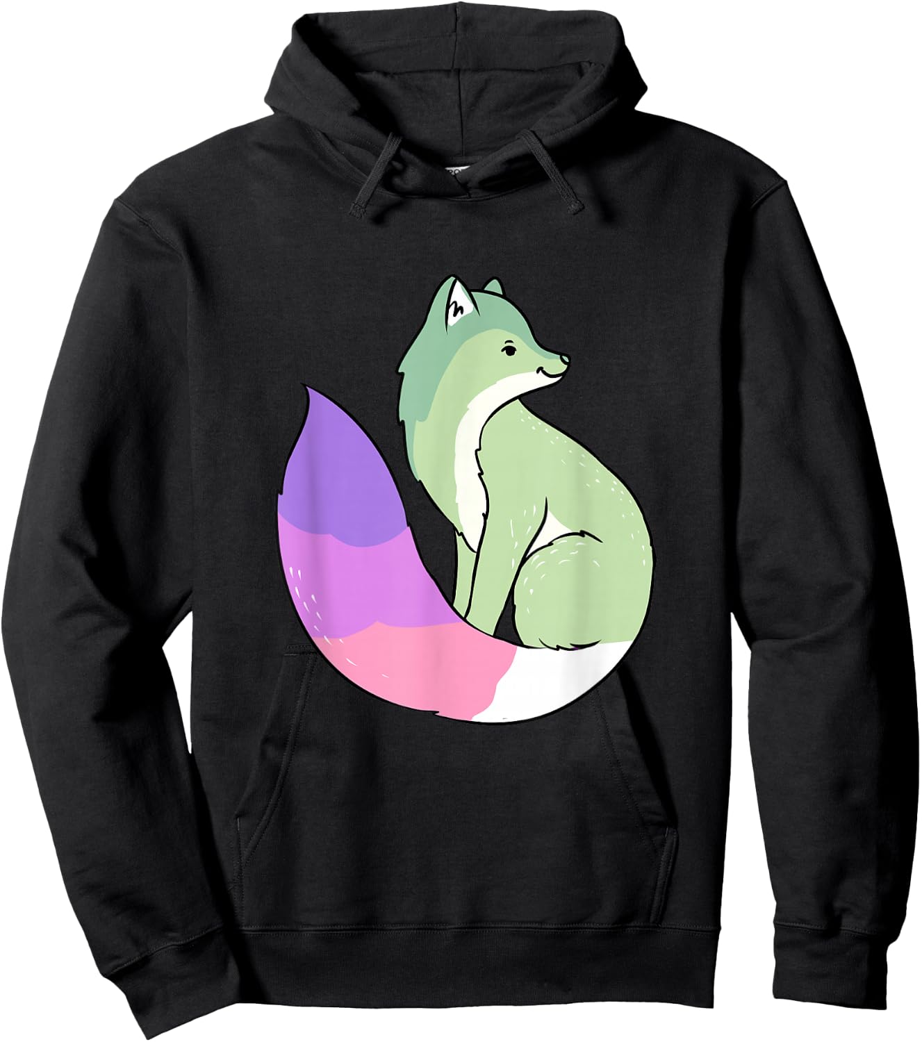 Genderfae Fox Genderfae Pride Hoodie - Hoodie | Black